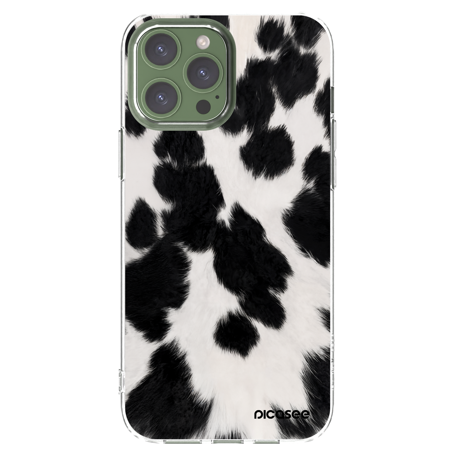 Picasee silikonový průhledný obal pro Apple iPhone 13 Pro Max - Black Moo