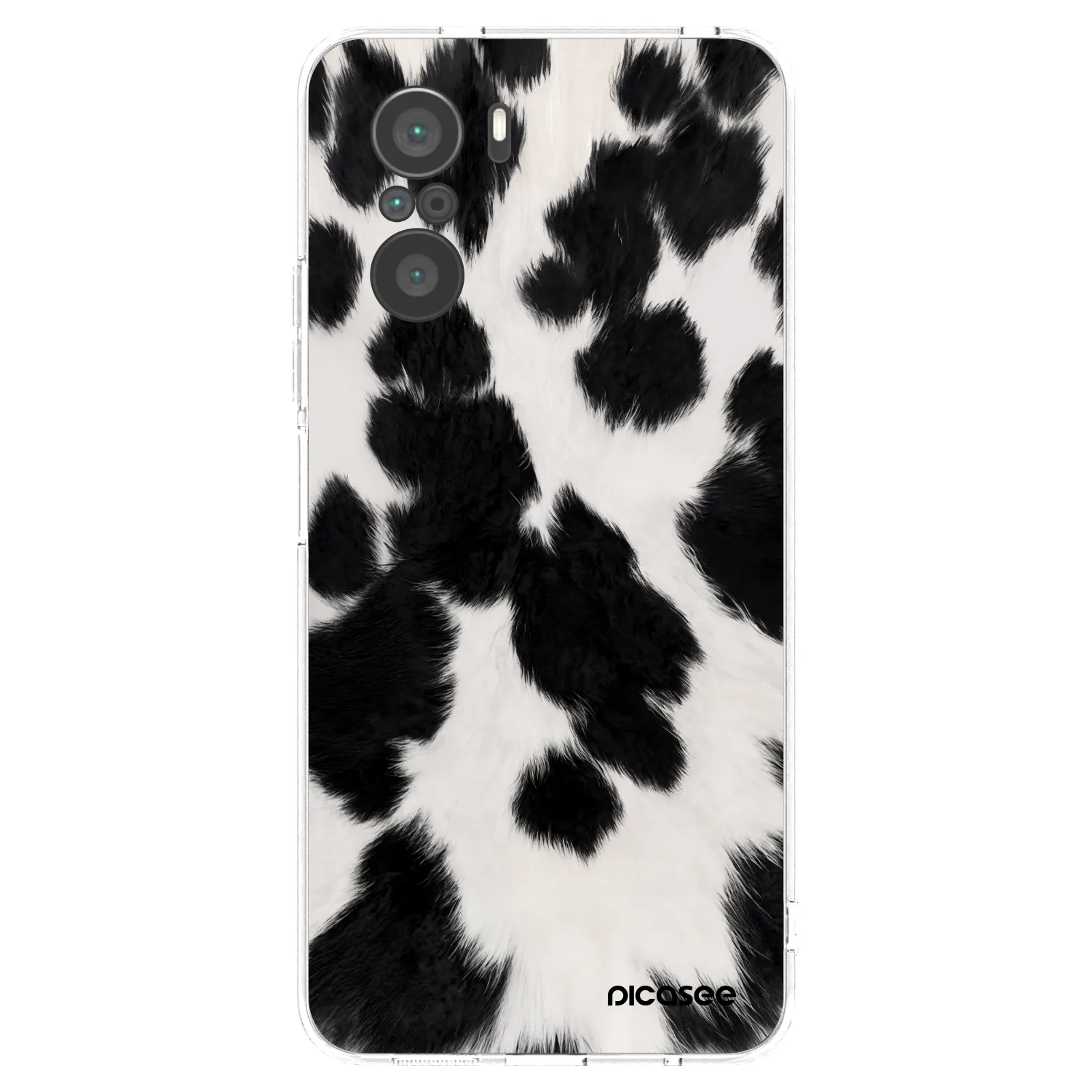 Picasee silikonový průhledný obal pro Xiaomi Poco F3 - Black Moo