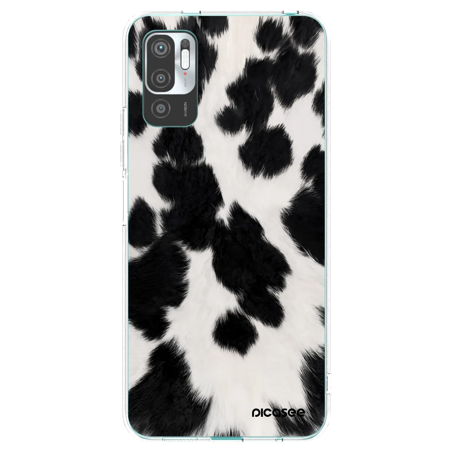 Picasee silikonový průhledný obal pro Xiaomi Redmi Note 10 5G - Black Moo