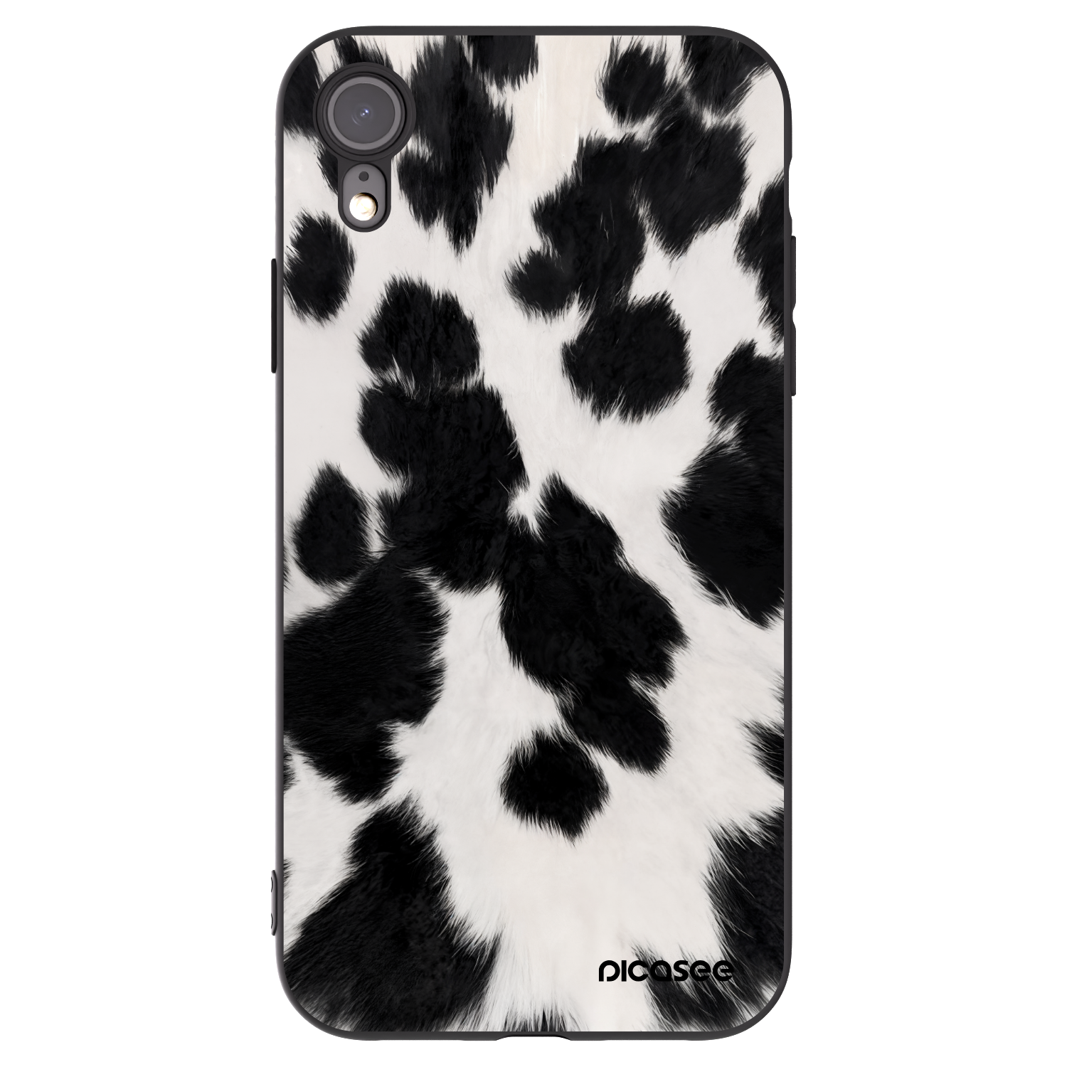 Picasee silikonový černý obal pro Apple iPhone XR - Black Moo