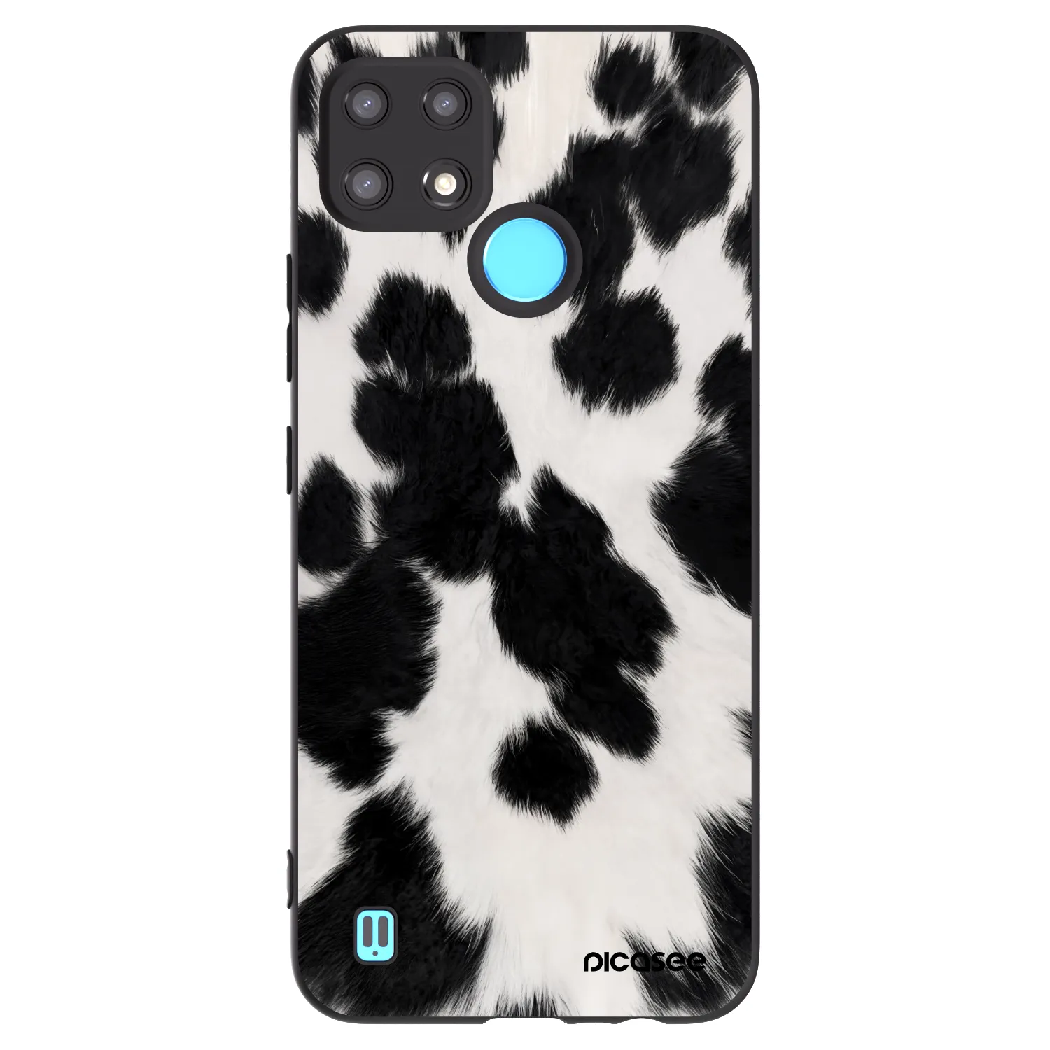 Picasee silikonový černý obal pro Realme C21 - Black Moo