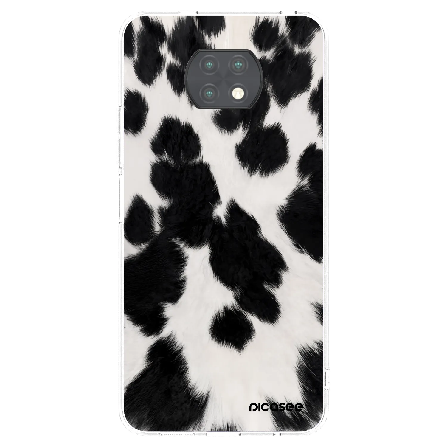 Picasee silikonový průhledný obal pro Xiaomi Redmi Note 9T - Black Moo