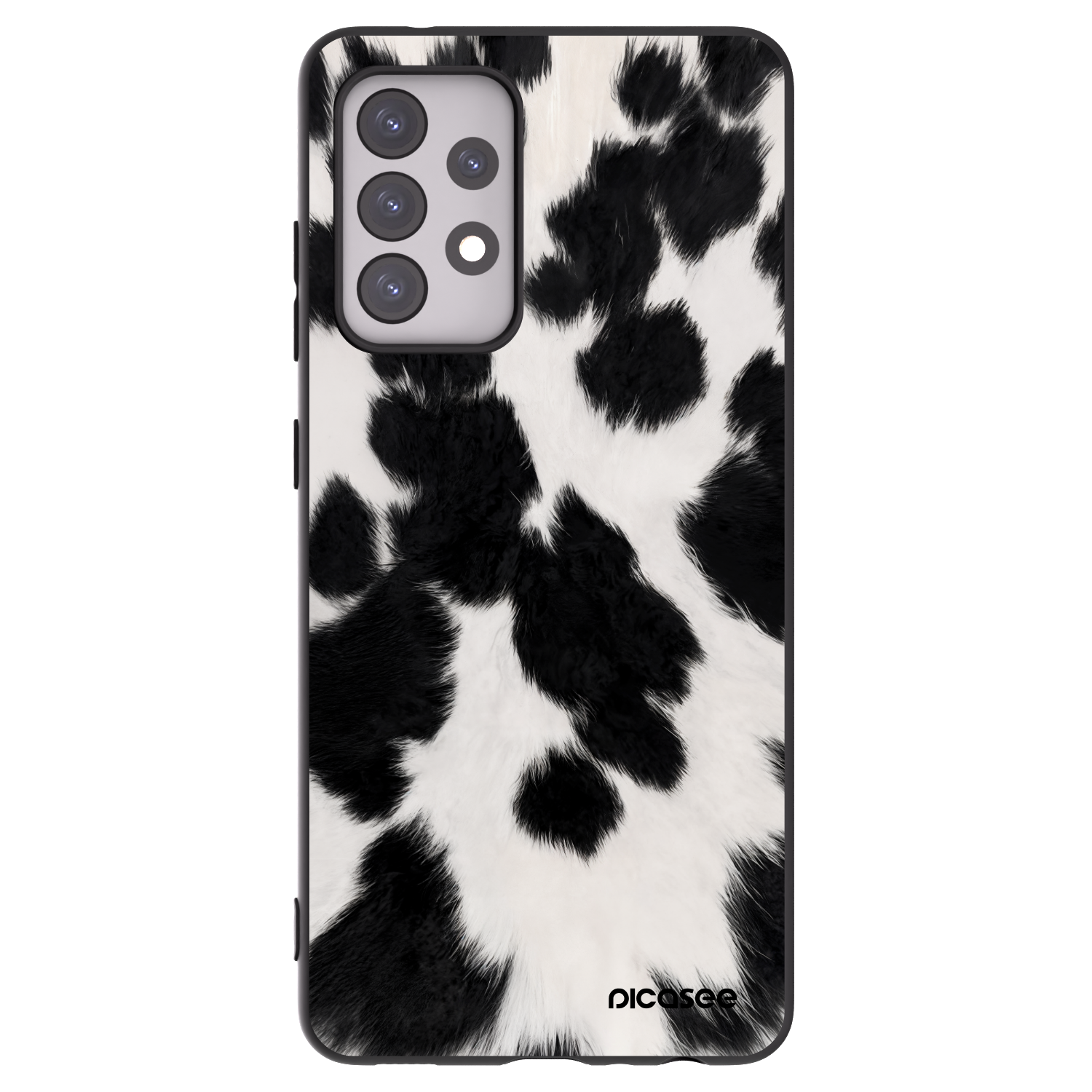 Picasee silikonový černý obal pro Samsung Galaxy A52s 5G A528B - Black Moo
