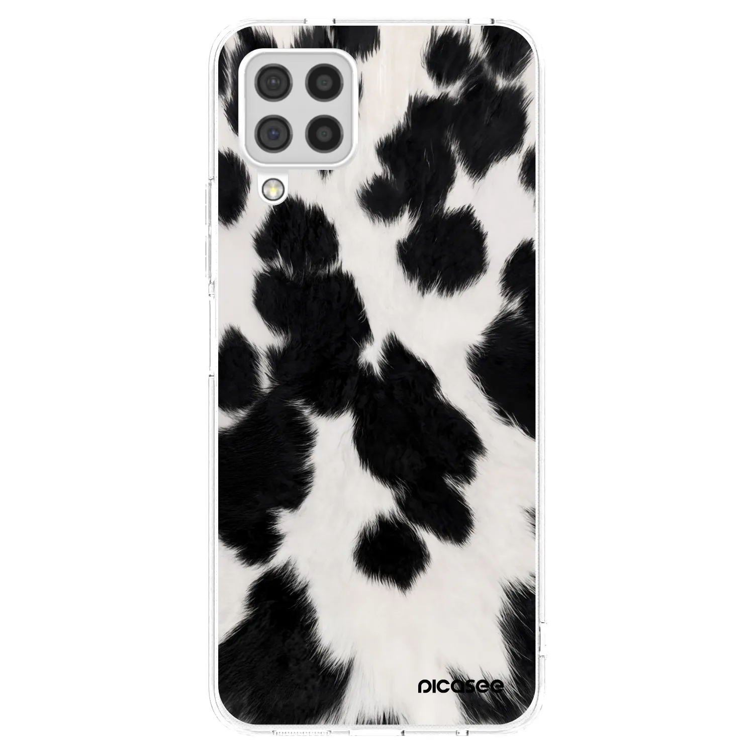 Picasee silikonový průhledný obal pro Samsung Galaxy A22 A225F 4G - Black Moo