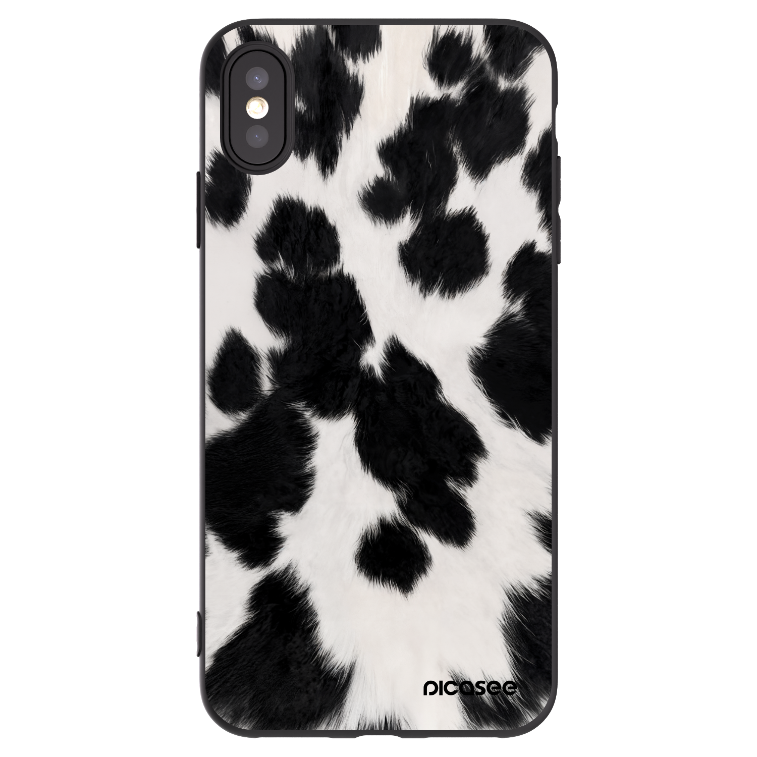 Picasee silikonový černý obal pro Apple iPhone XS Max - Black Moo