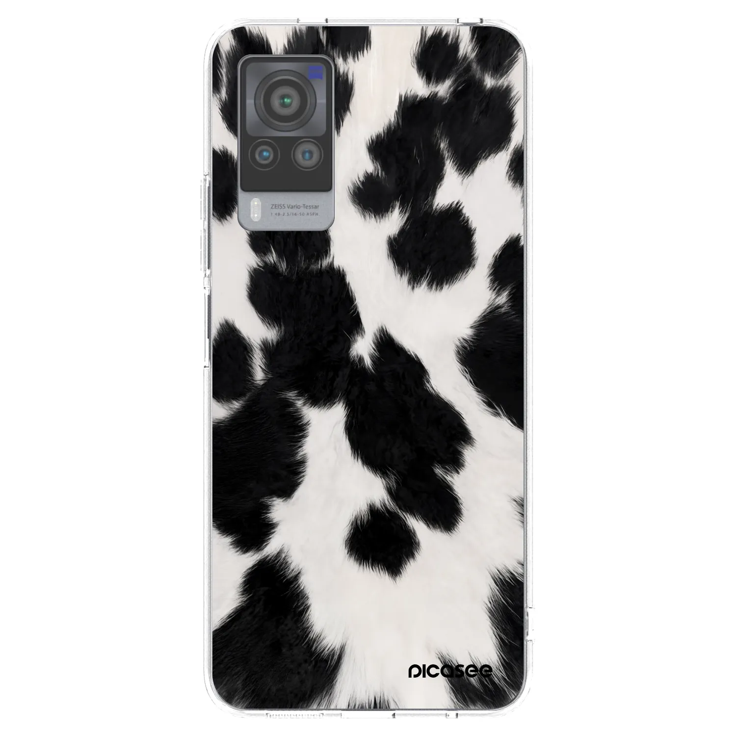 Picasee silikonový průhledný obal pro Vivo X60 Pro 5G - Black Moo