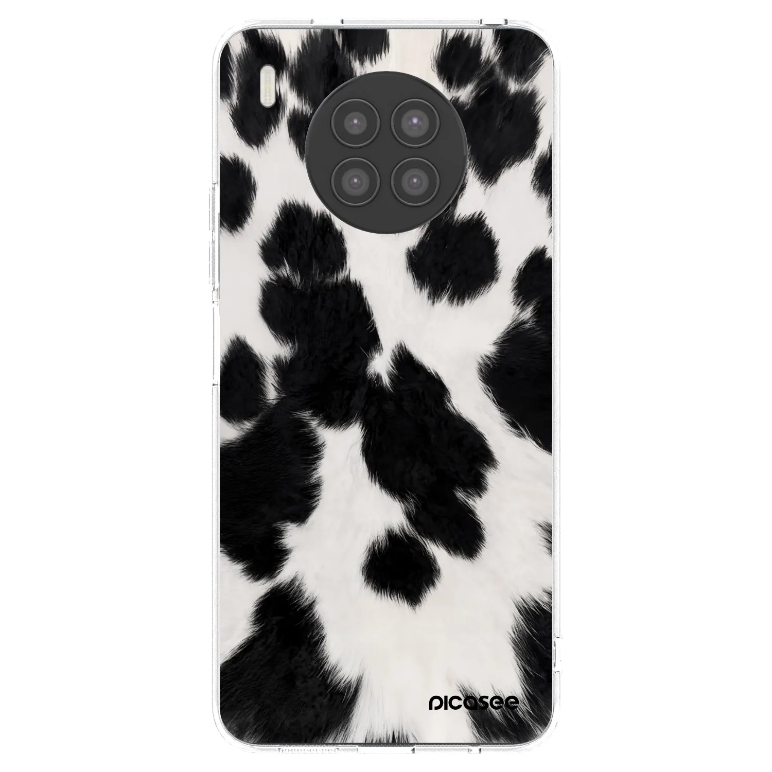 Picasee silikonový průhledný obal pro Huawei Nova 8i - Black Moo