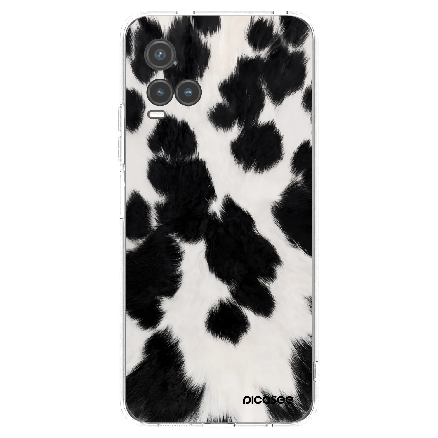 Picasee silikonový průhledný obal pro Vivo Y33s - Black Moo