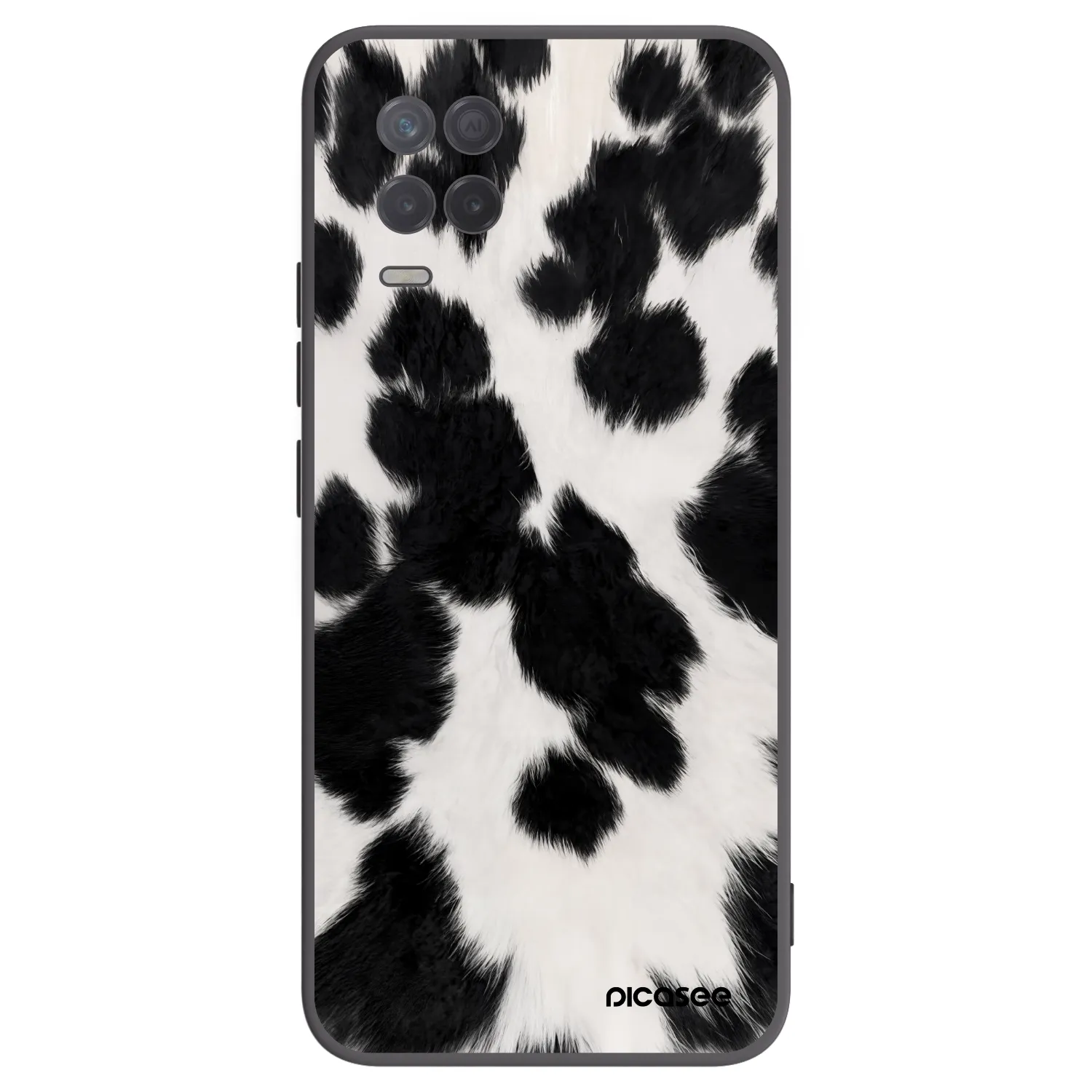 Picasee silikonový černý obal pro Realme 8 5G - Black Moo