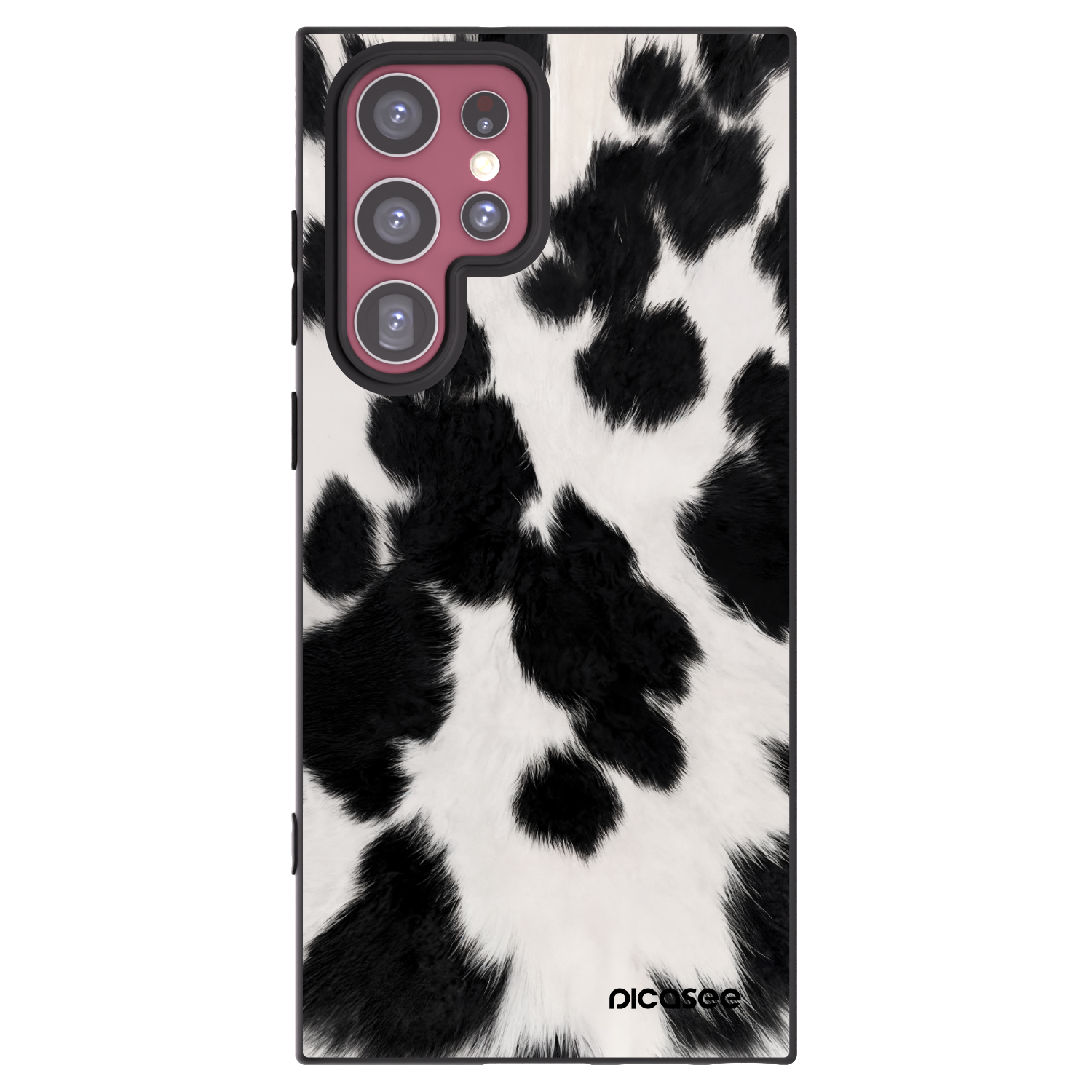 Picasee silikonový černý obal pro Samsung Galaxy S22 Ultra 5G - Black Moo