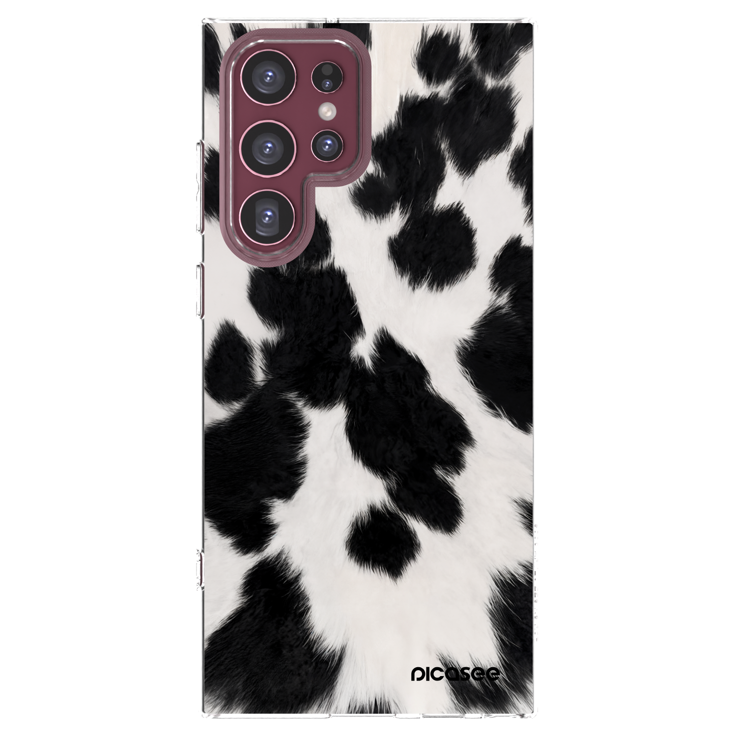 Picasee silikonový průhledný obal pro Samsung Galaxy S22 Ultra 5G - Black Moo