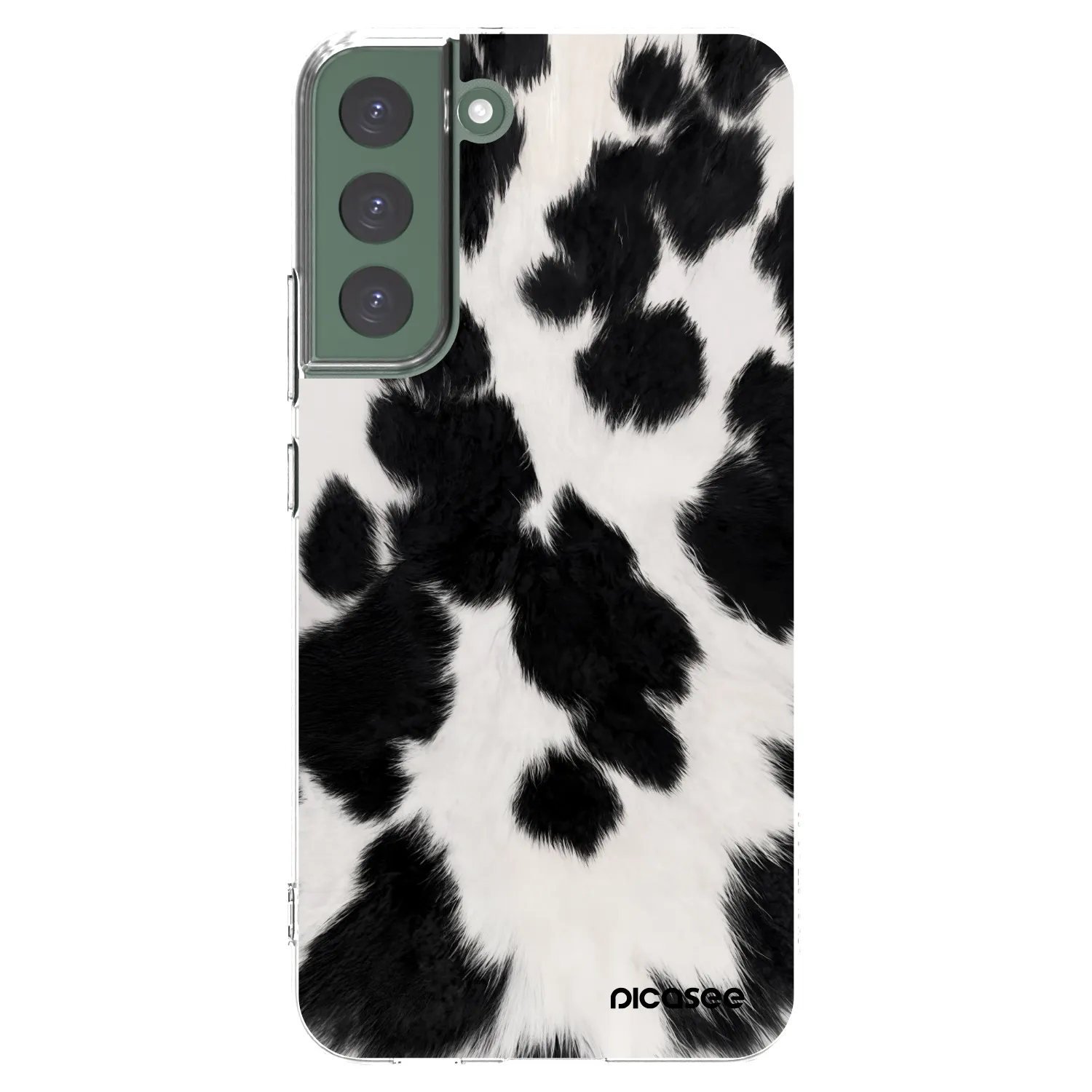 Picasee silikonový průhledný obal pro Samsung Galaxy S22+ 5G - Black Moo