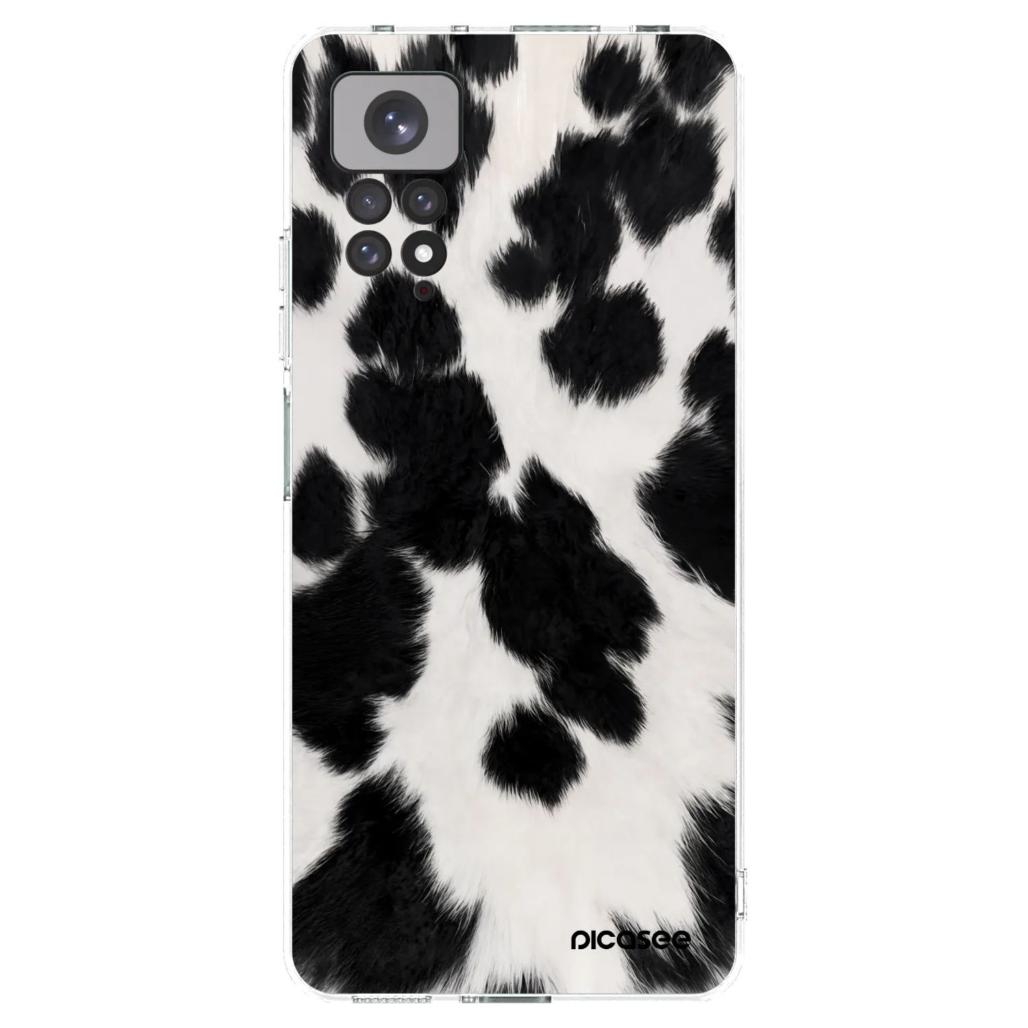 Picasee silikonový průhledný obal pro Xiaomi Redmi Note 11 - Black Moo