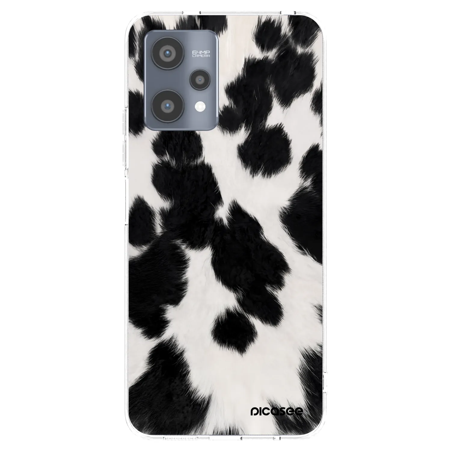 Picasee silikonový průhledný obal pro Realme 9 Pro 5G - Black Moo