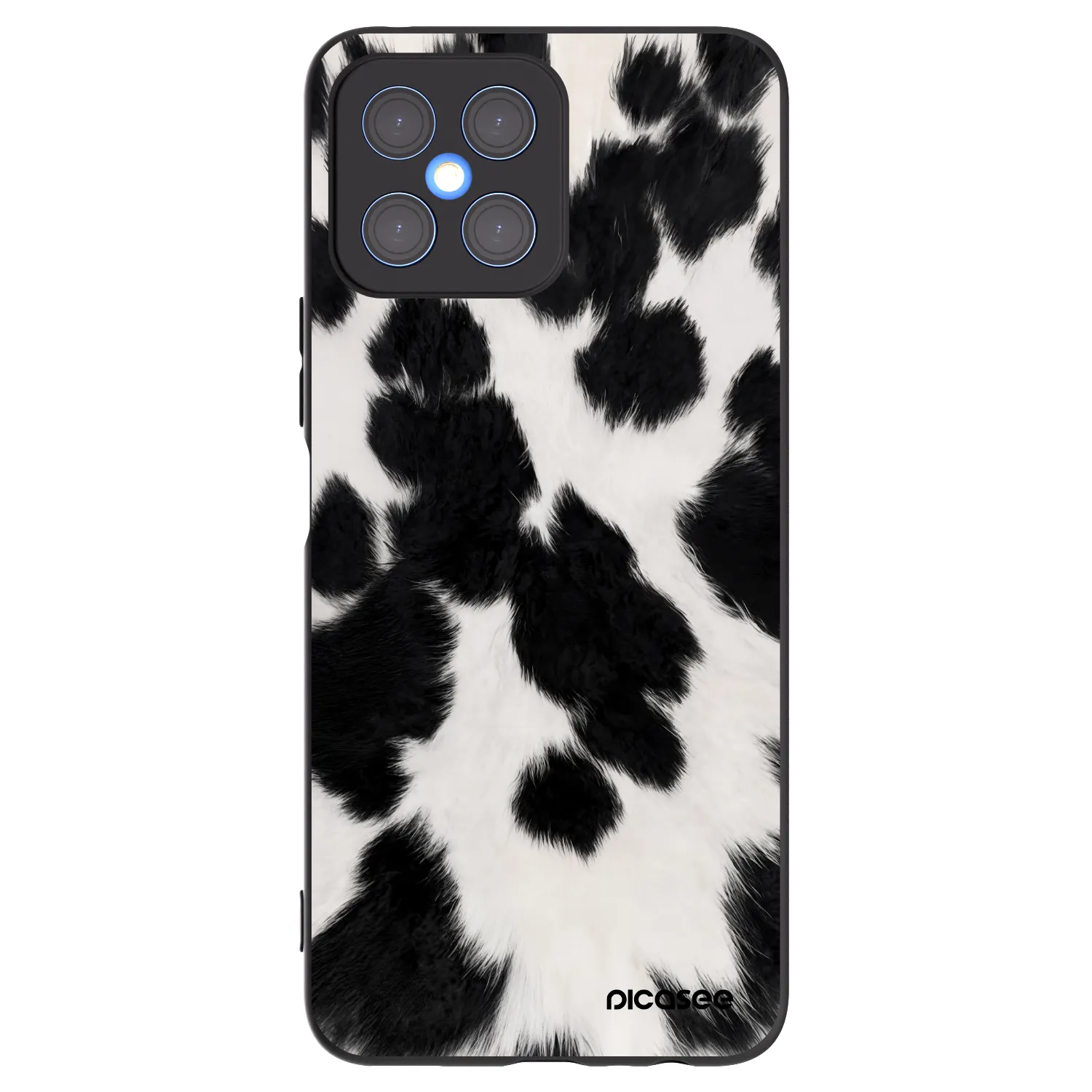 Picasee silikonový černý obal pro Honor X8 4G - Black Moo