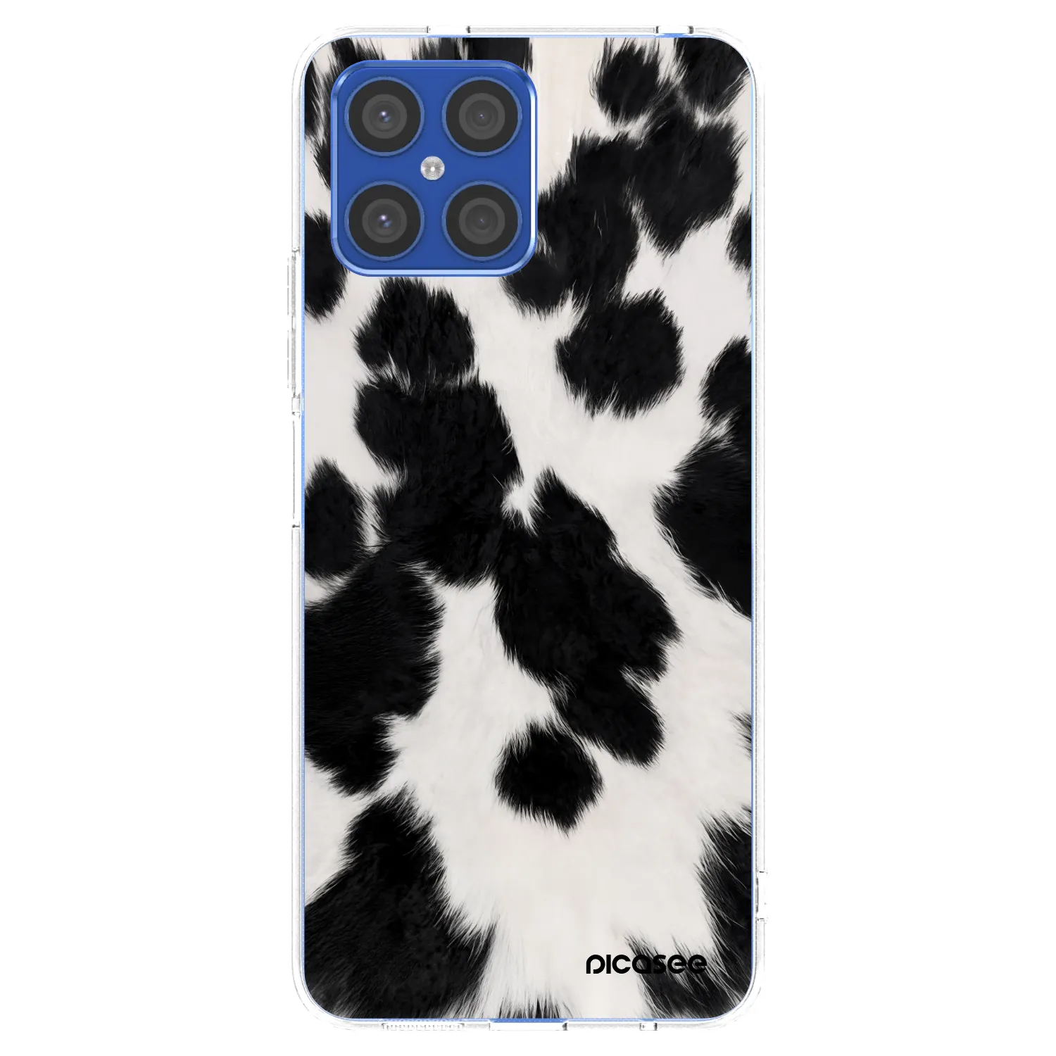 Picasee silikonový průhledný obal pro Honor X8 4G - Black Moo