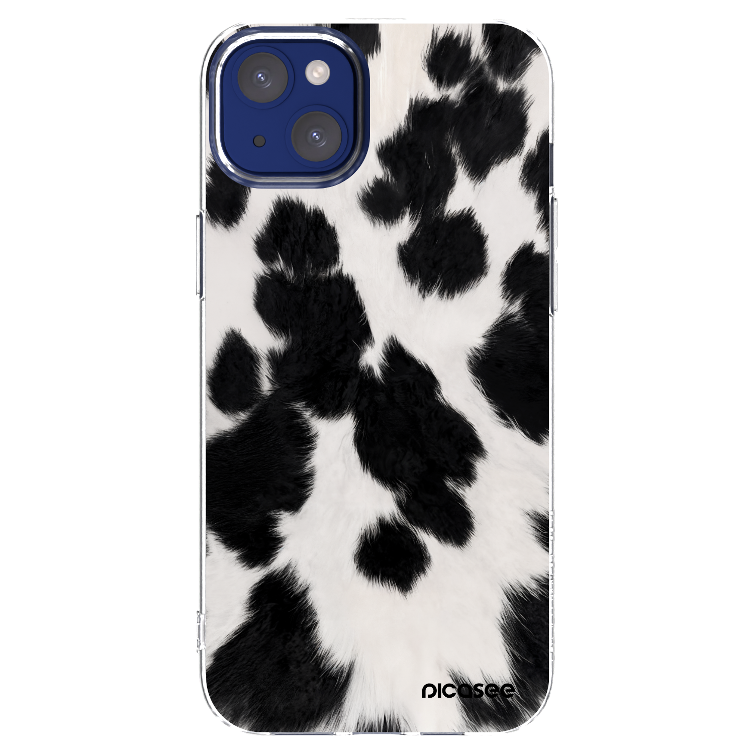 Picasee silikonový průhledný obal pro Apple iPhone 14 Plus - Black Moo