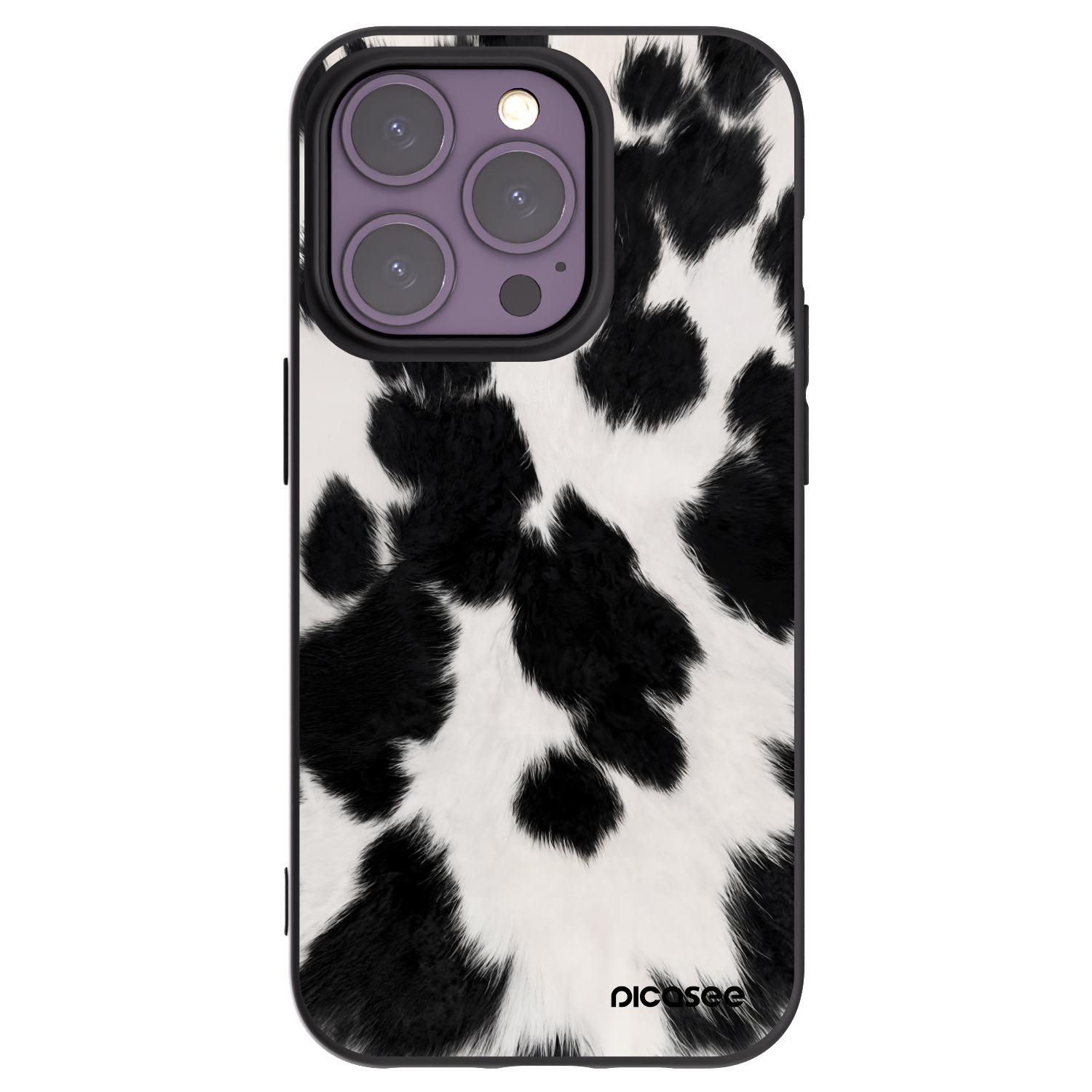Picasee silikonový černý obal pro Apple iPhone 14 Pro - Black Moo