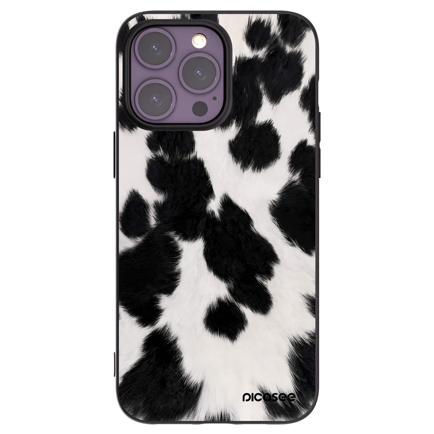 Picasee silikonový černý obal pro Apple iPhone 14 Pro Max - Black Moo
