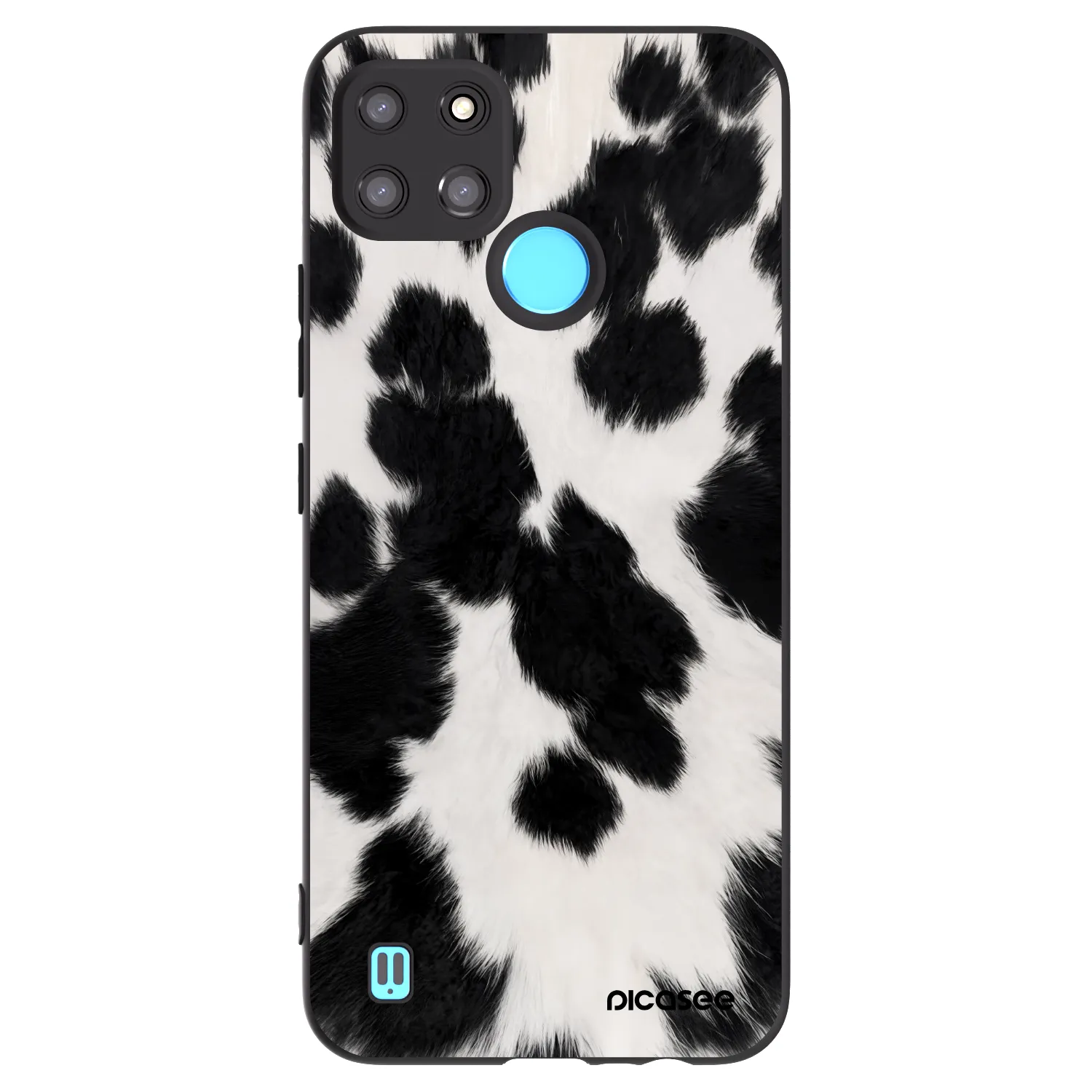 Picasee silikonový černý obal pro Realme C21Y - Black Moo