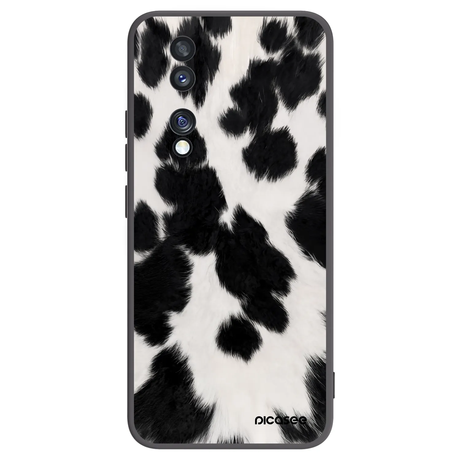 Picasee silikonový černý obal pro Honor 70 - Black Moo