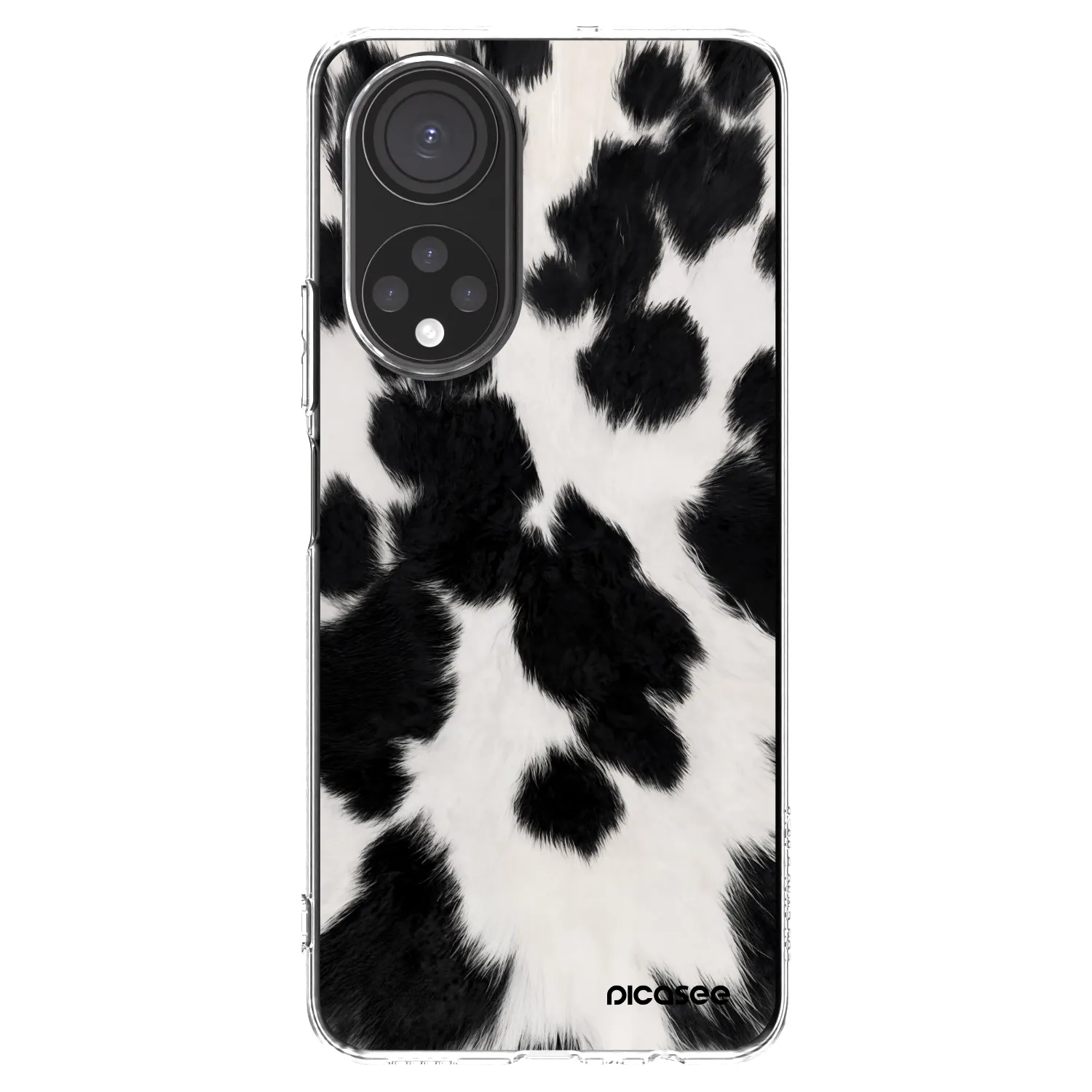 Picasee silikonový průhledný obal pro Honor X7 - Black Moo