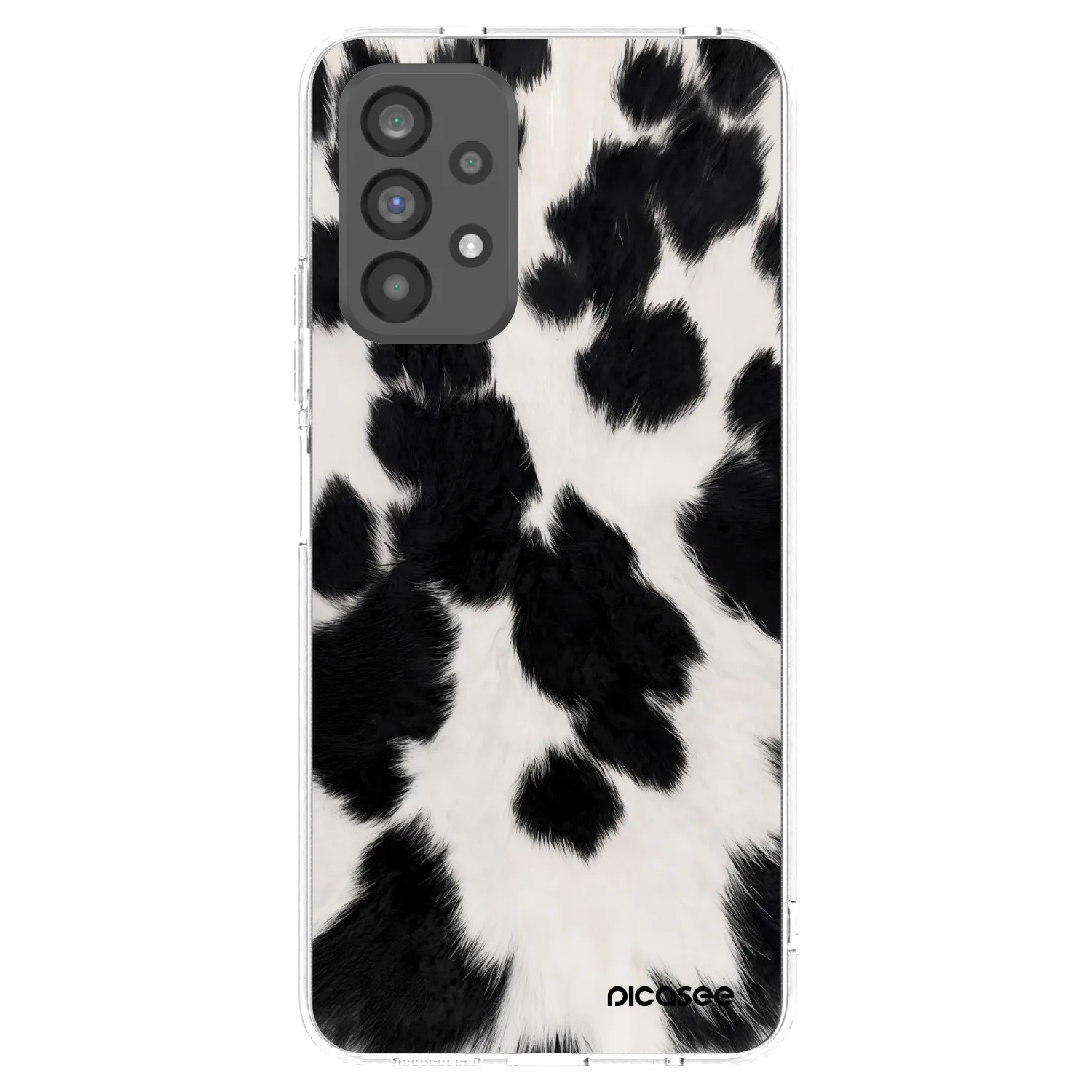 Picasee silikonový průhledný obal pro Samsung Galaxy A73 5G - Black Moo