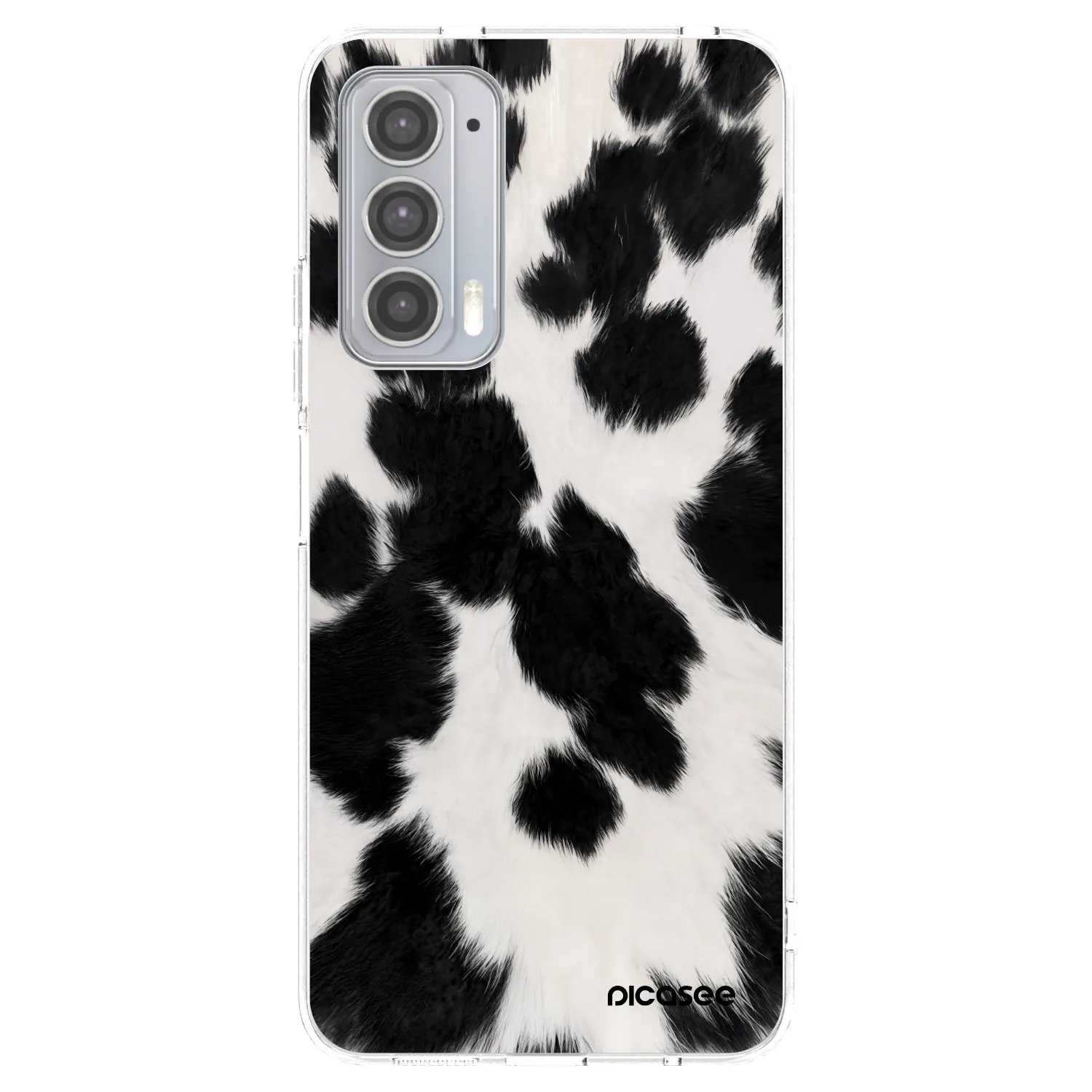 Picasee silikonový průhledný obal pro Motorola Edge 20 - Black Moo