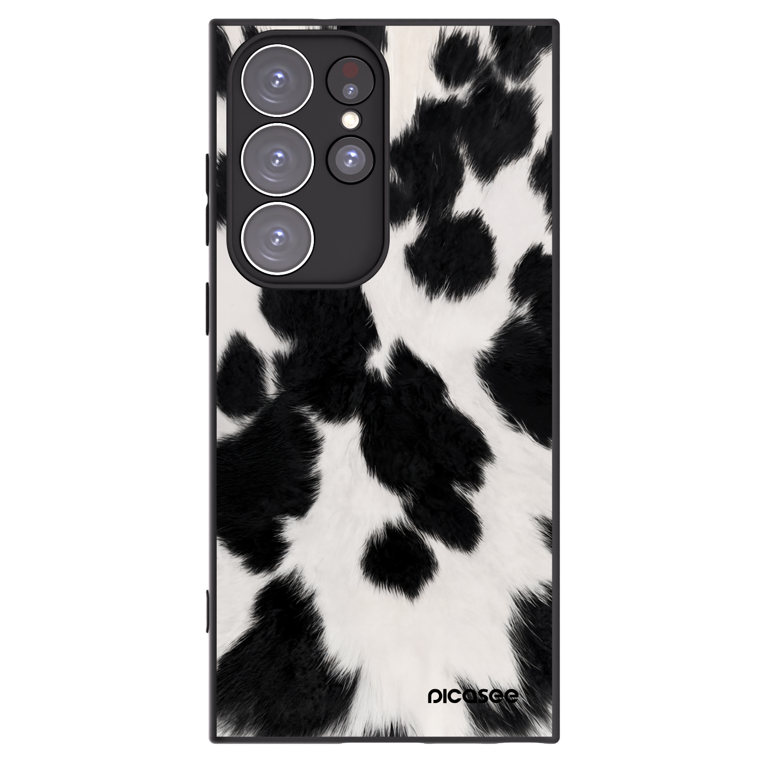 Picasee silikonový černý obal pro Samsung Galaxy S23 Ultra 5G - Black Moo