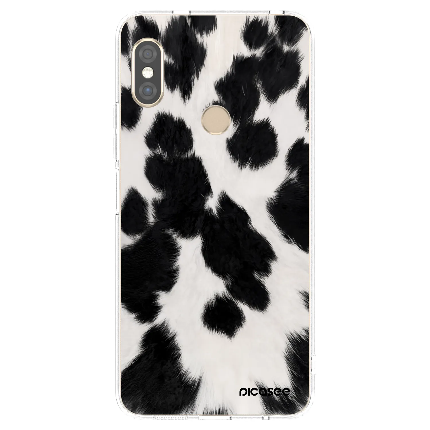 Picasee silikonový průhledný obal pro Xiaomi Redmi Note 5 Global - Black Moo