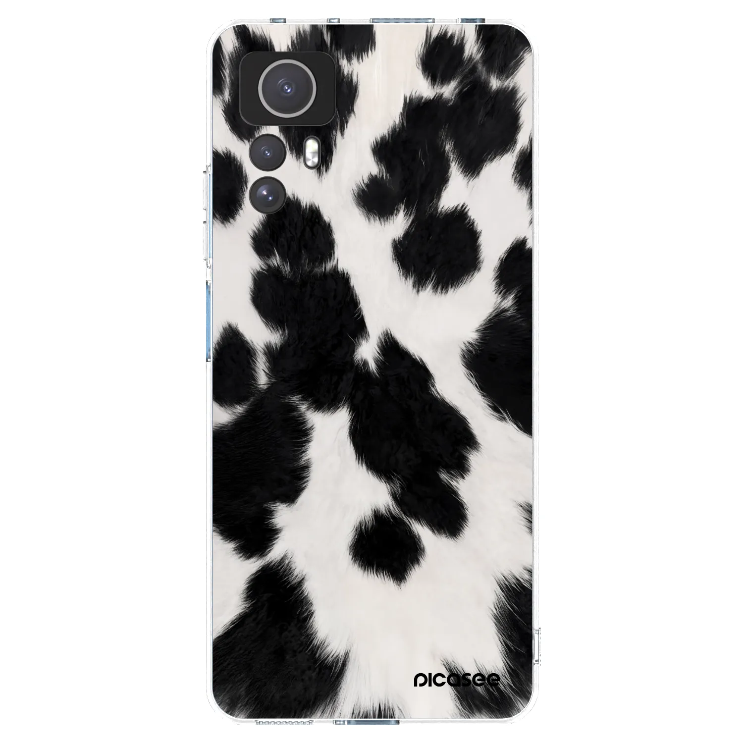 Picasee silikonový průhledný obal pro Xiaomi Redmi Note 12S - Black Moo
