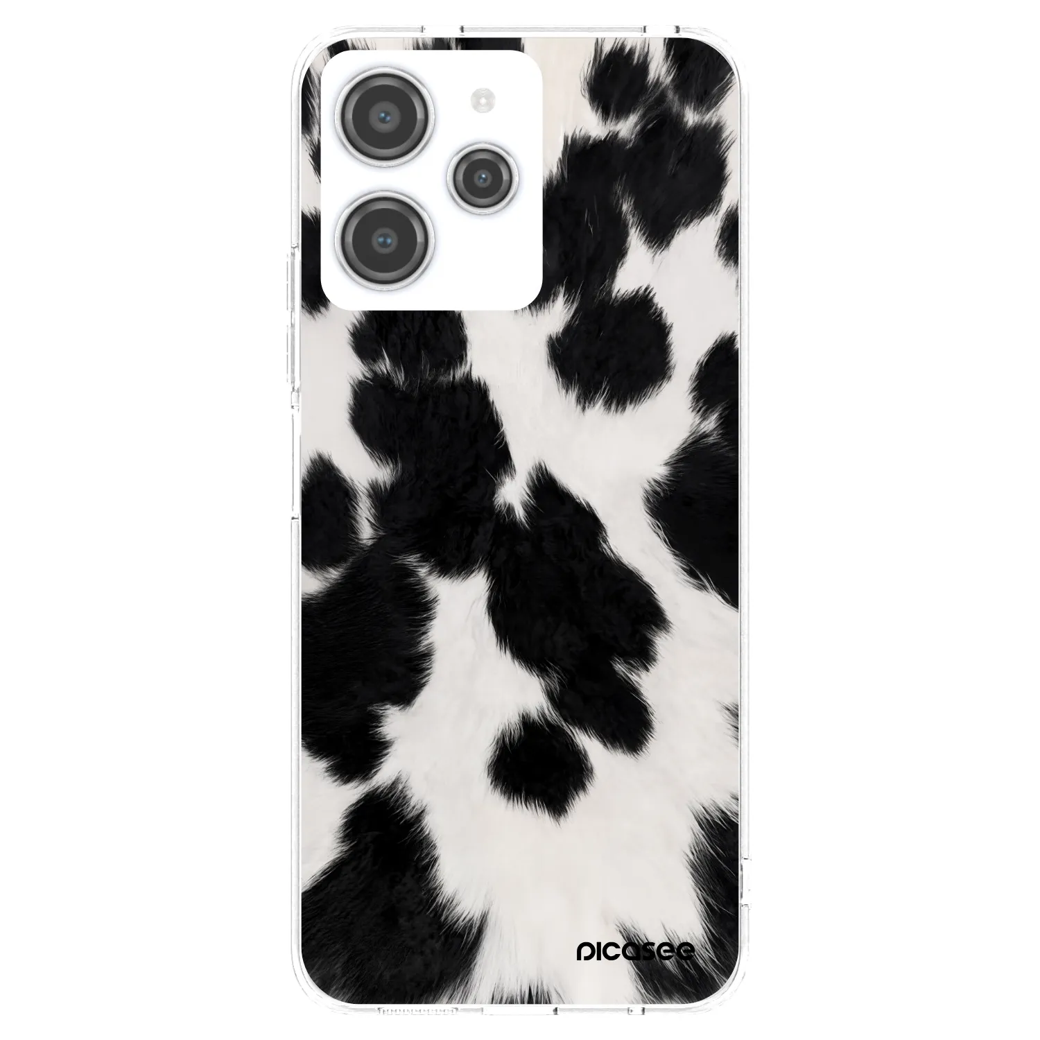 Picasee silikonový průhledný obal pro Xiaomi Redmi 12 4G - Black Moo