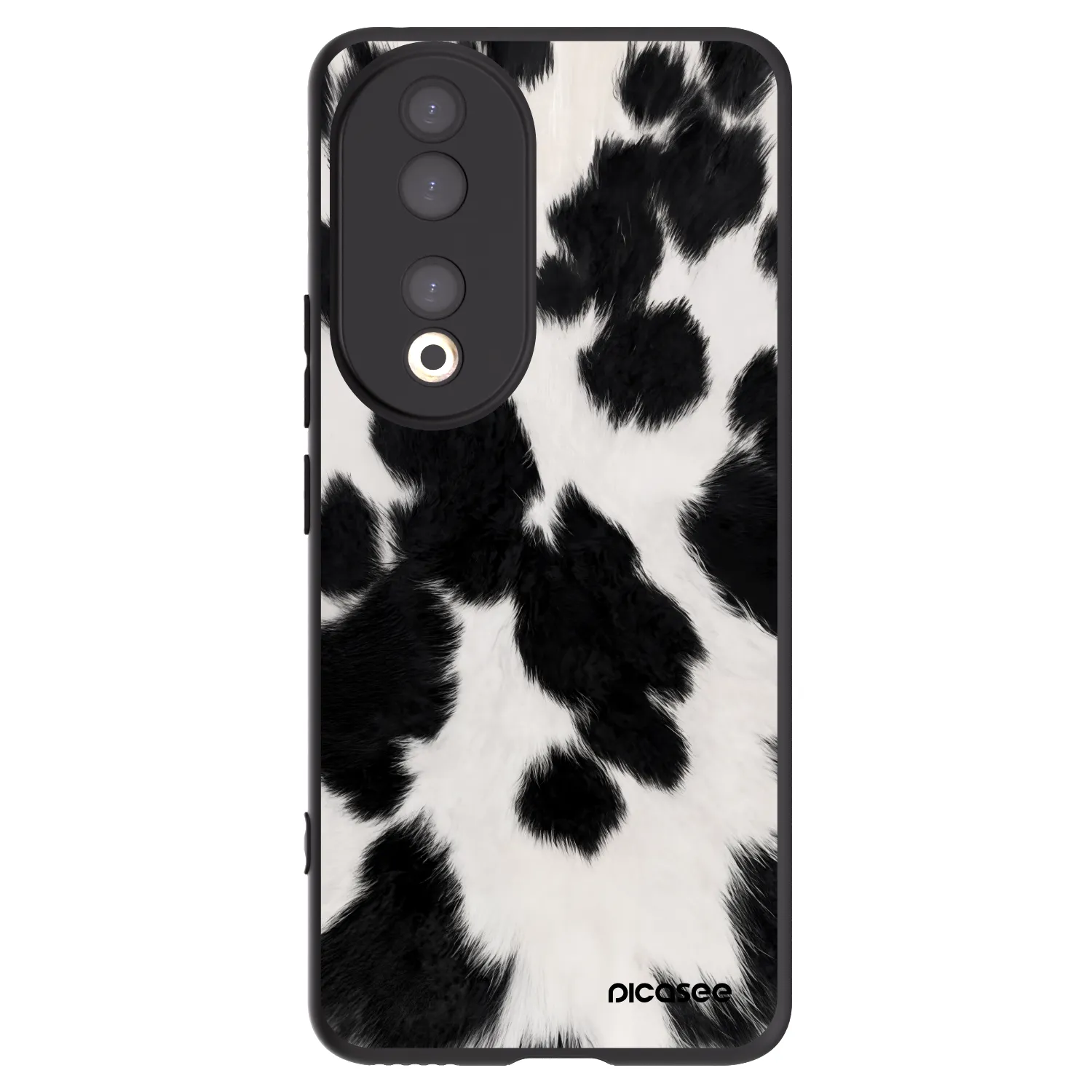 Picasee silikonový černý obal pro Honor 90 5G - Black Moo