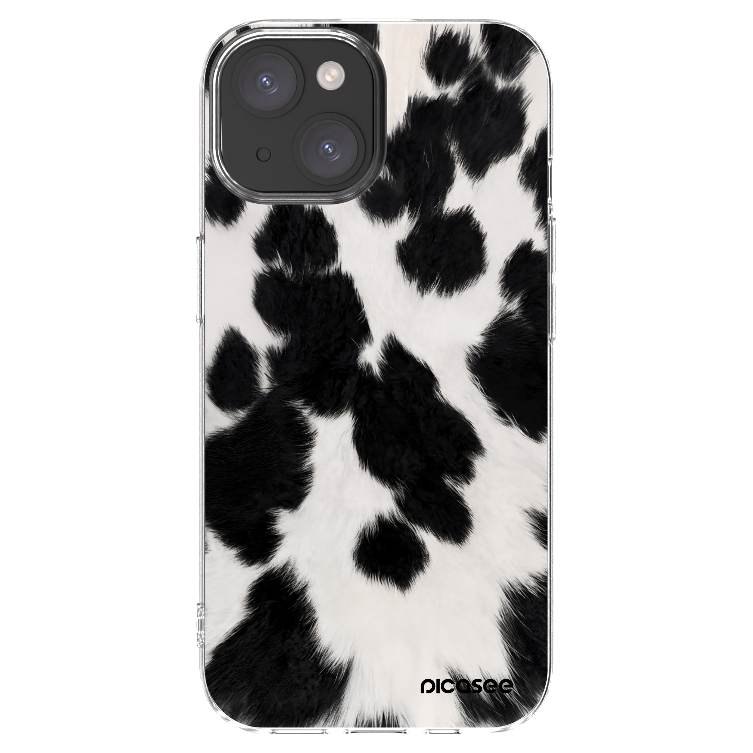 Picasee silikonový průhledný obal pro Apple iPhone 15 - Black Moo