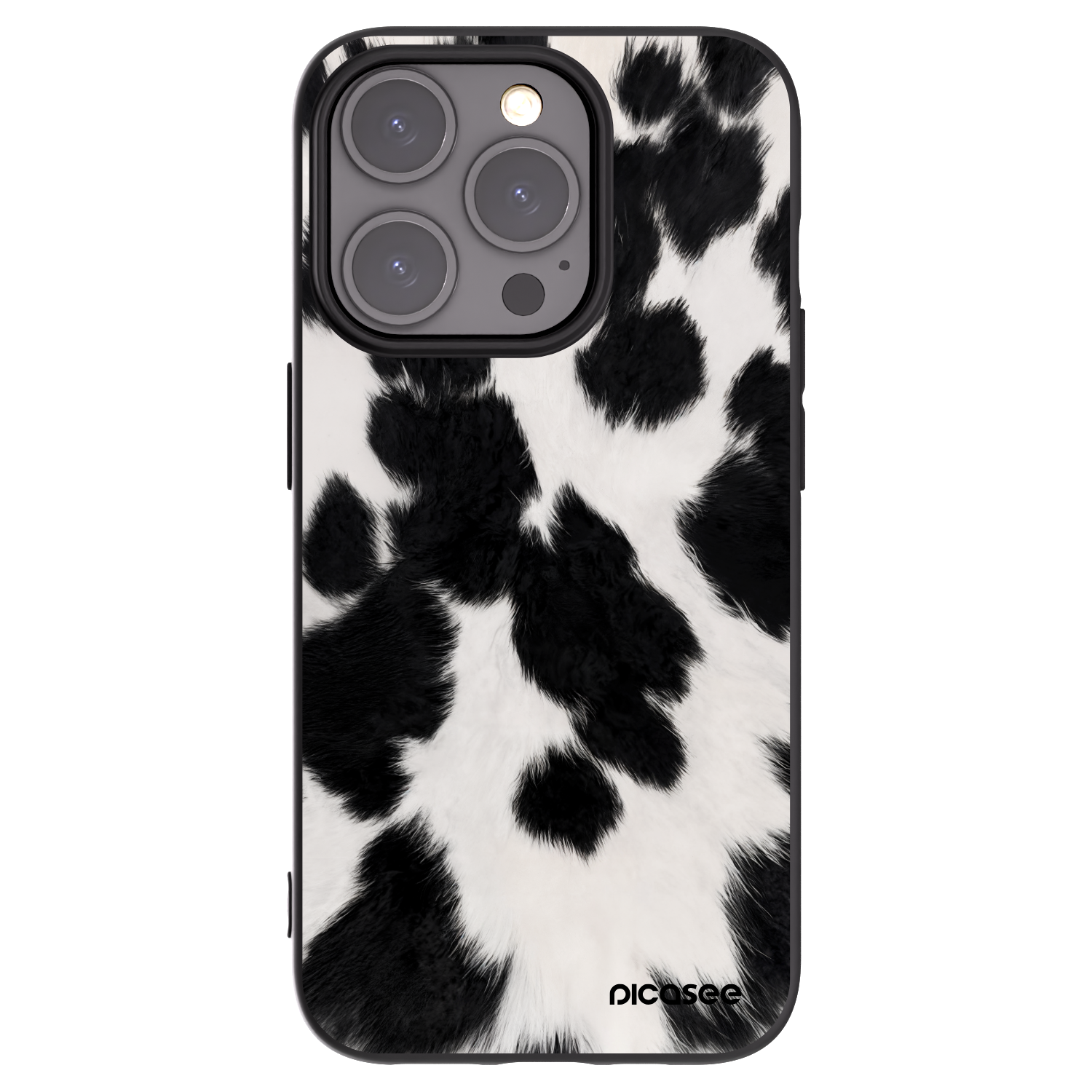 Picasee silikonový černý obal pro Apple iPhone 15 Pro - Black Moo