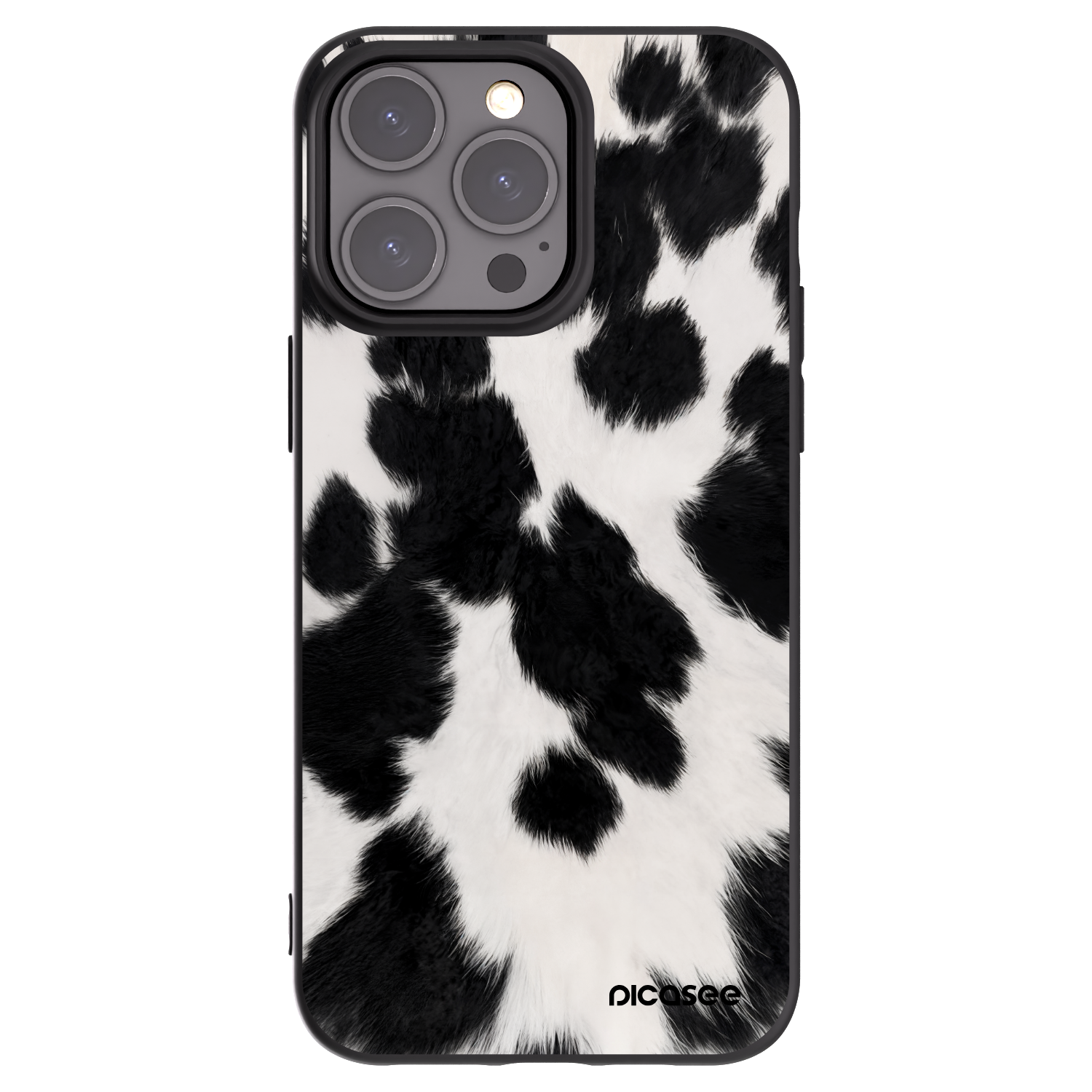 Picasee silikonový černý obal pro Apple iPhone 15 Pro Max - Black Moo