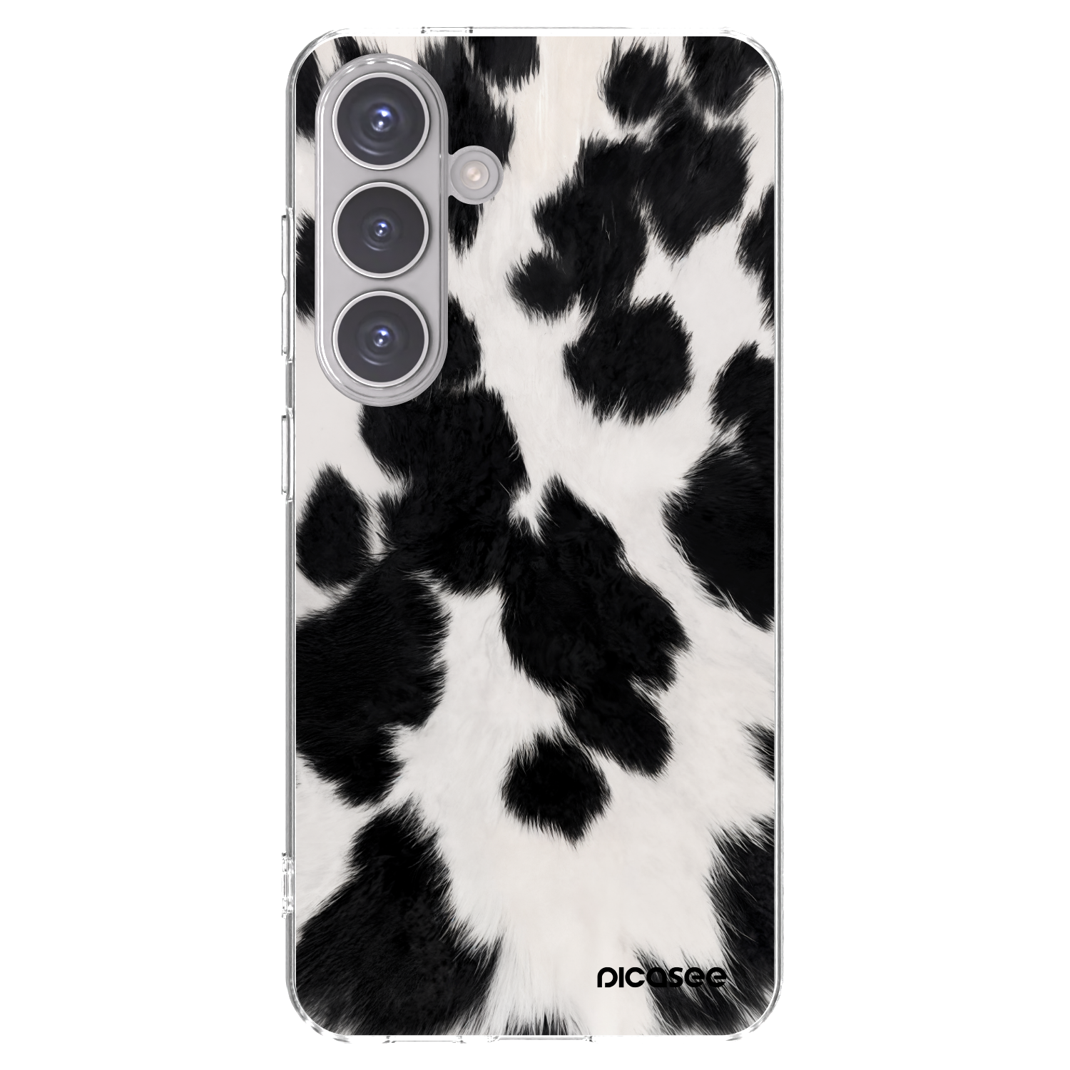Picasee silikonový průhledný obal pro Samsung Galaxy S24 S921B 5G - Black Moo