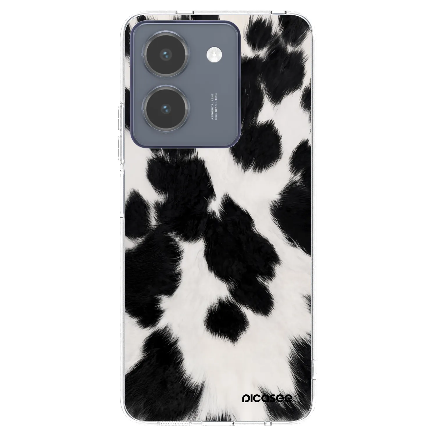 Picasee silikonový průhledný obal pro Vivo Y36 4G - Black Moo