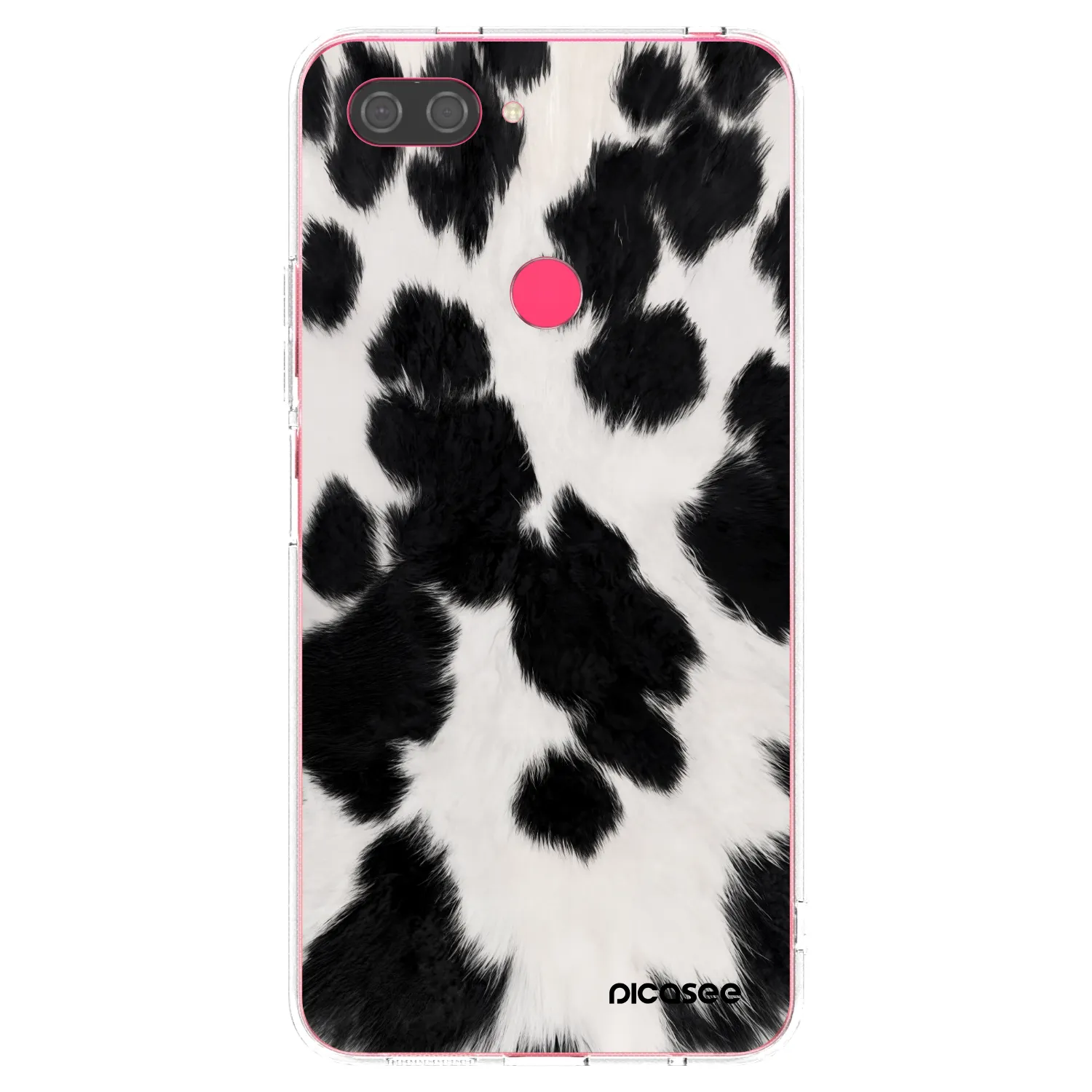 Picasee silikonový průhledný obal pro Xiaomi Mi 8 Lite - Black Moo