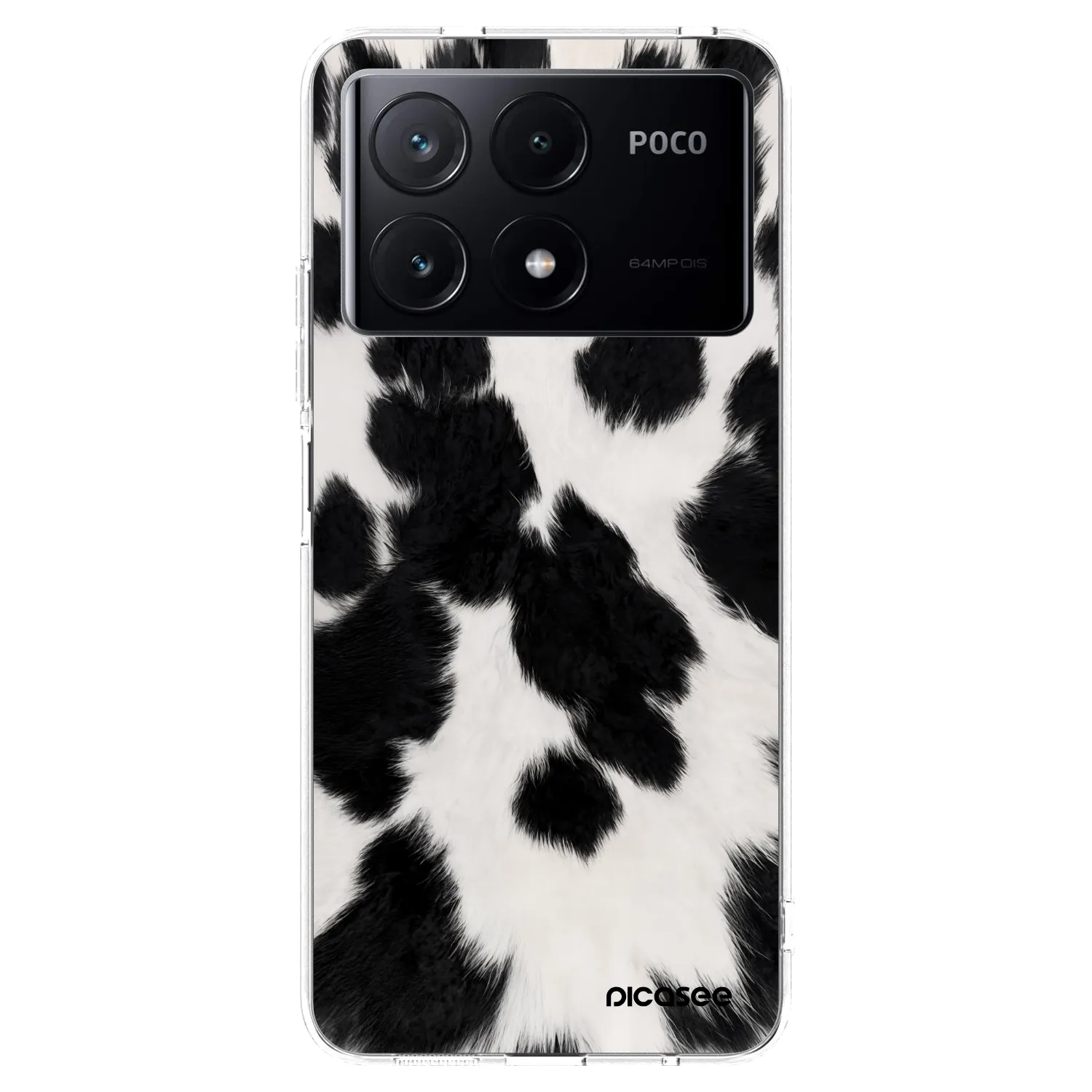 Picasee silikonový průhledný obal pro Xiaomi Poco X6 Pro - Black Moo