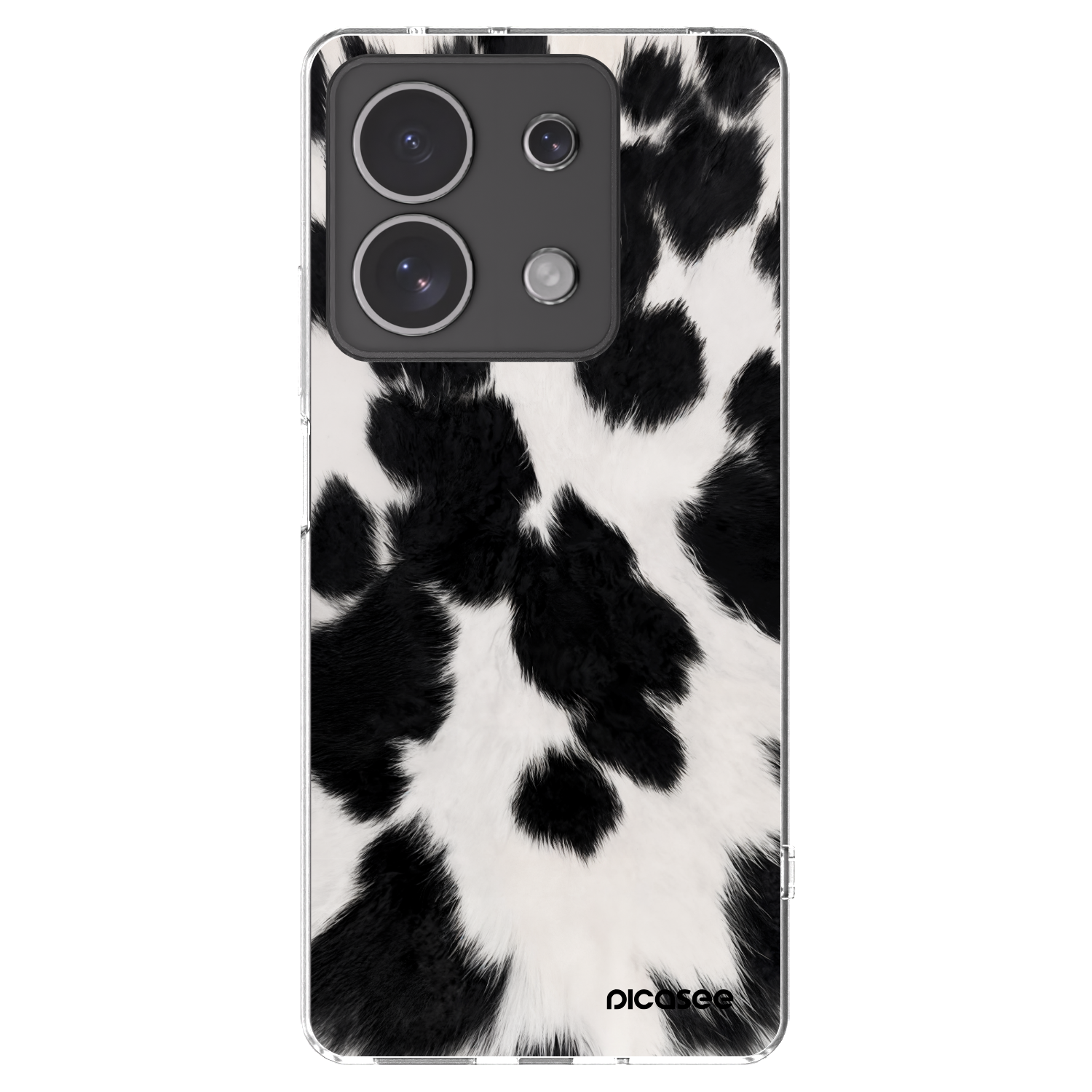 Picasee silikonový průhledný obal pro Xiaomi Redmi Note 13 4G - Black Moo