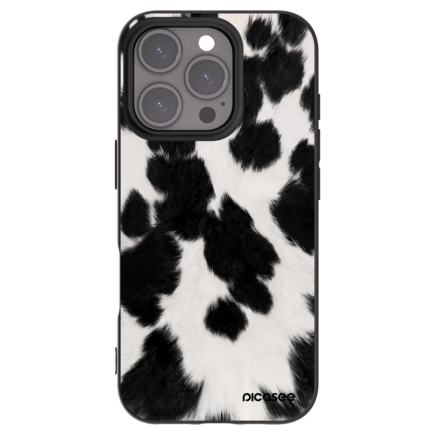Picasee silikonový černý obal pro Apple iPhone 16 Pro - Black Moo