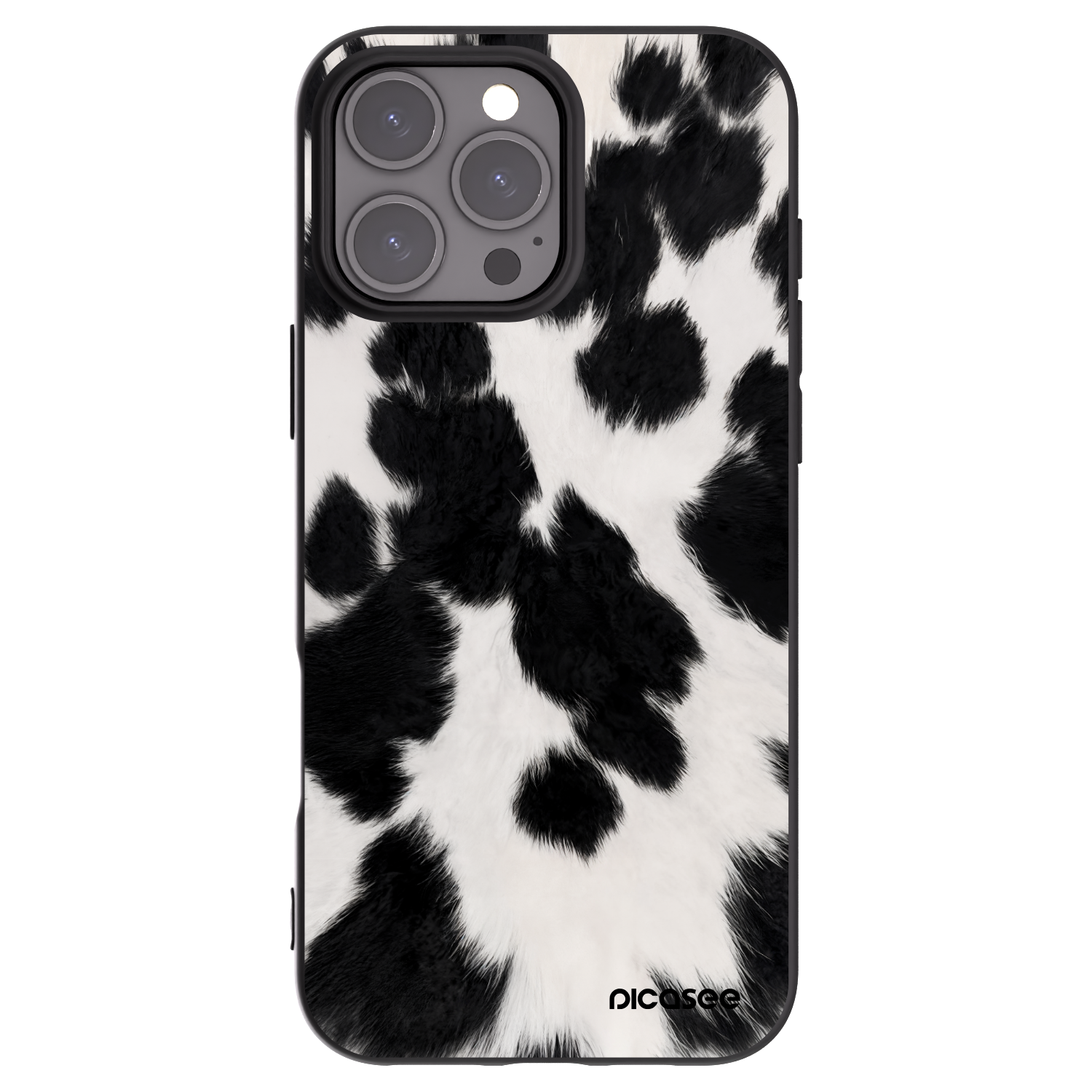 Picasee silikonový černý obal pro Apple iPhone 16 Pro Max - Black Moo