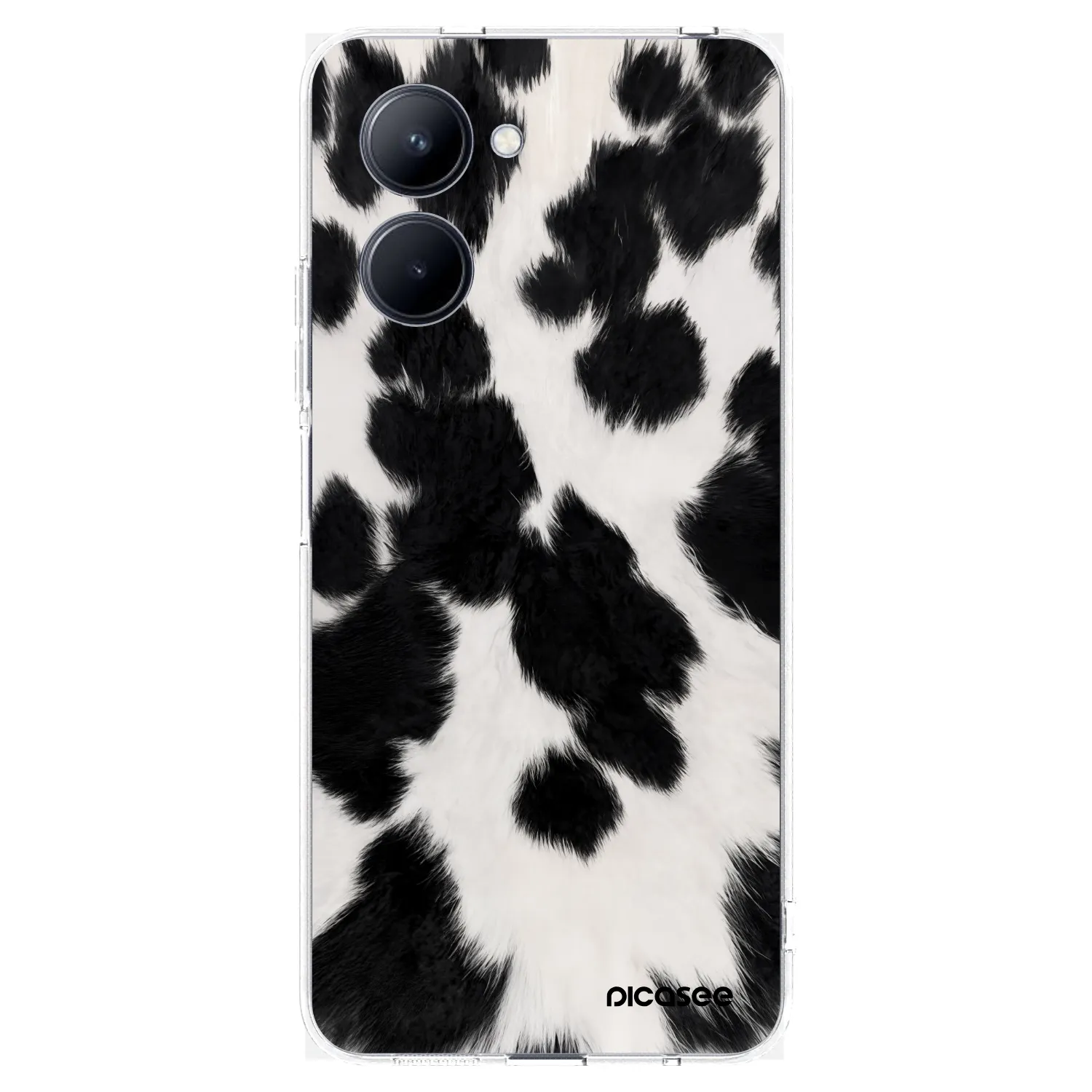 Picasee silikonový průhledný obal pro Realme C33 (2023) - Black Moo
