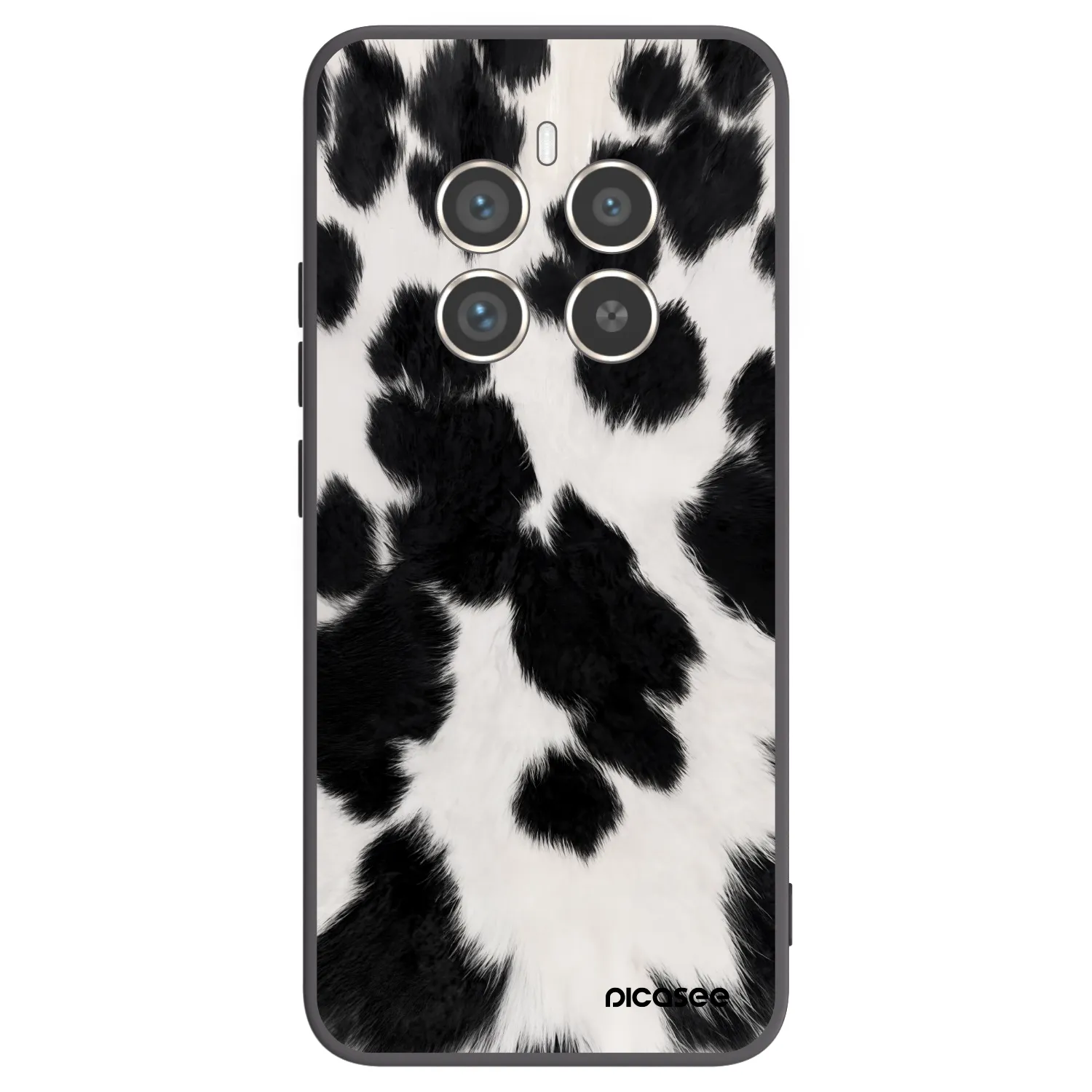 Picasee silikonový černý obal pro Realme 12 Pro 5G - Black Moo