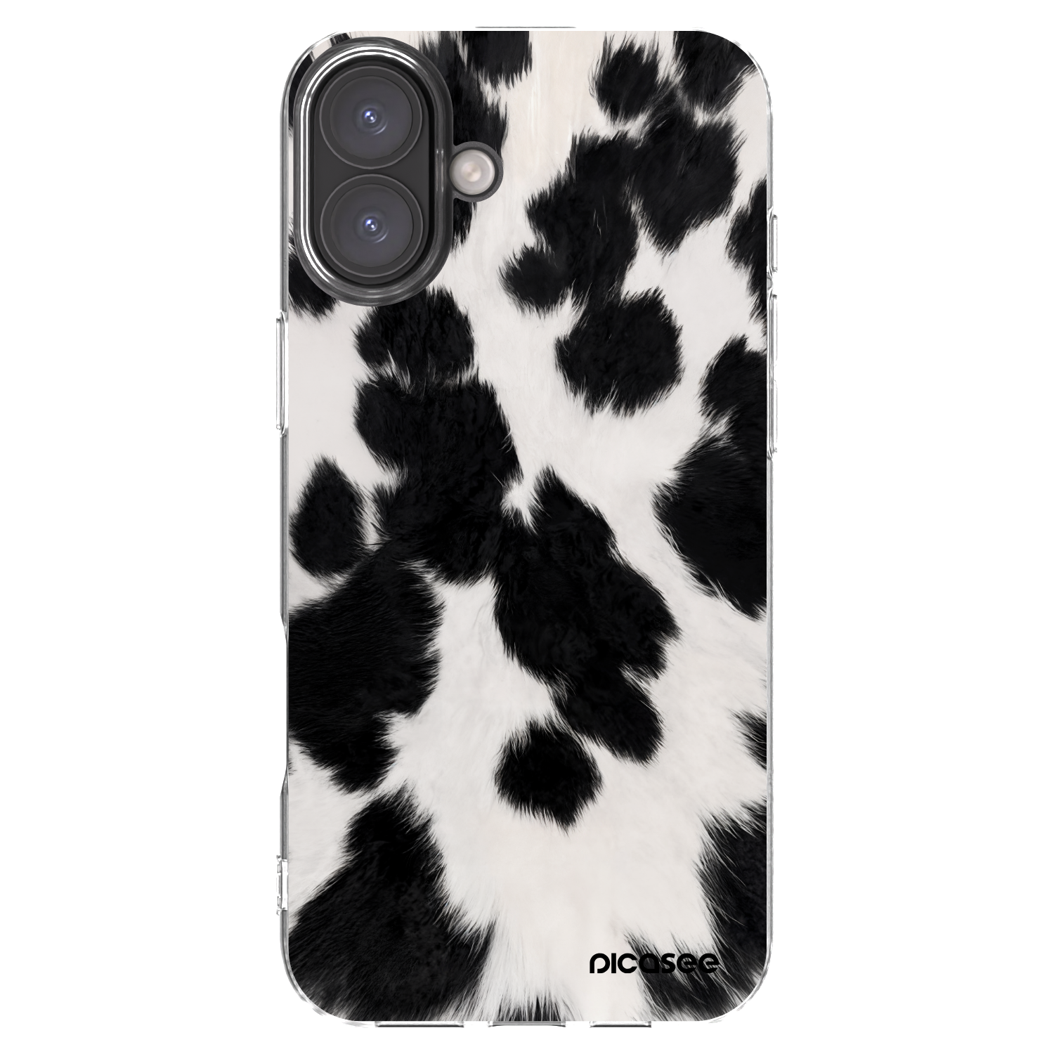 Picasee silikonový průhledný obal pro Apple iPhone 16 Plus - Black Moo