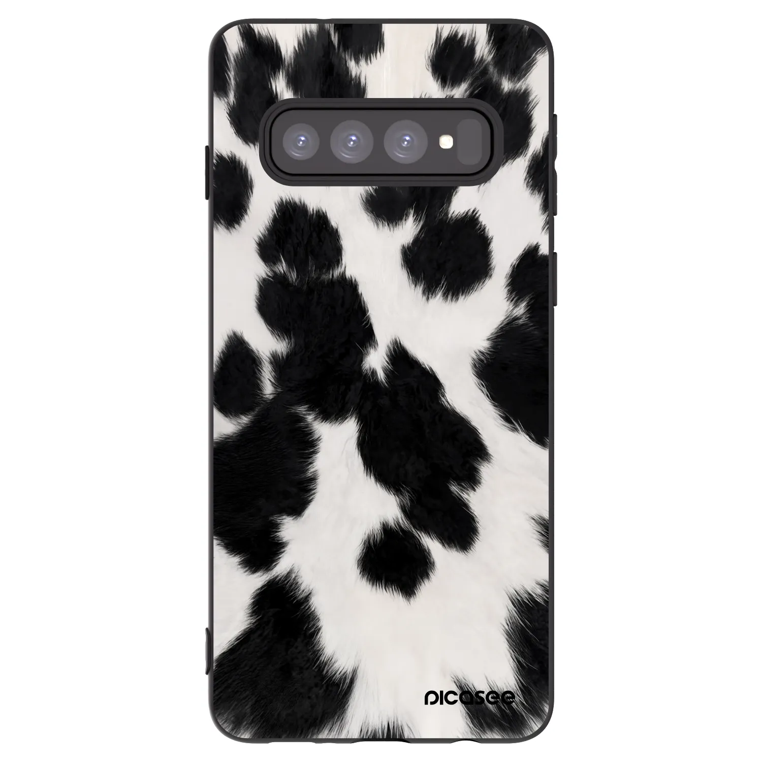 Picasee silikonový černý obal pro Samsung Galaxy S10 G973 - Black Moo