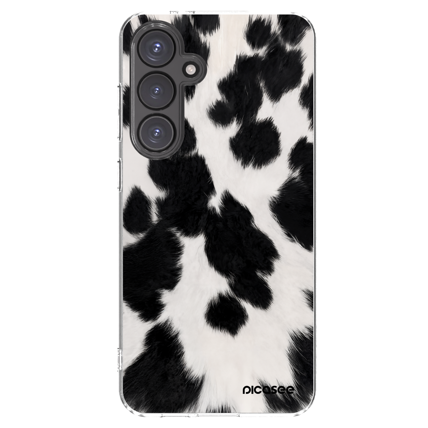 Picasee silikonový průhledný obal pro Samsung Galaxy S24 FE S721B - Black Moo