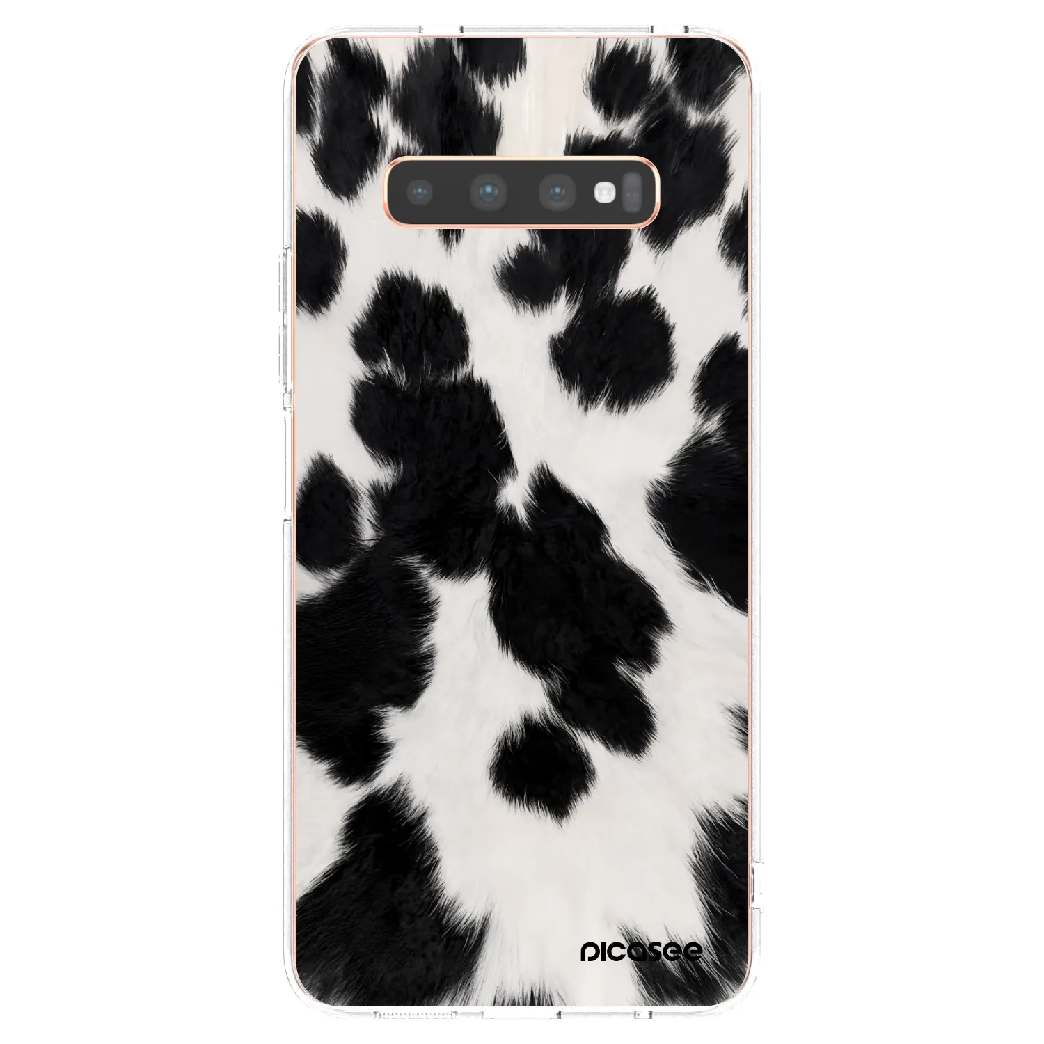Picasee silikonový průhledný obal pro Samsung Galaxy S10 Plus G975 - Black Moo