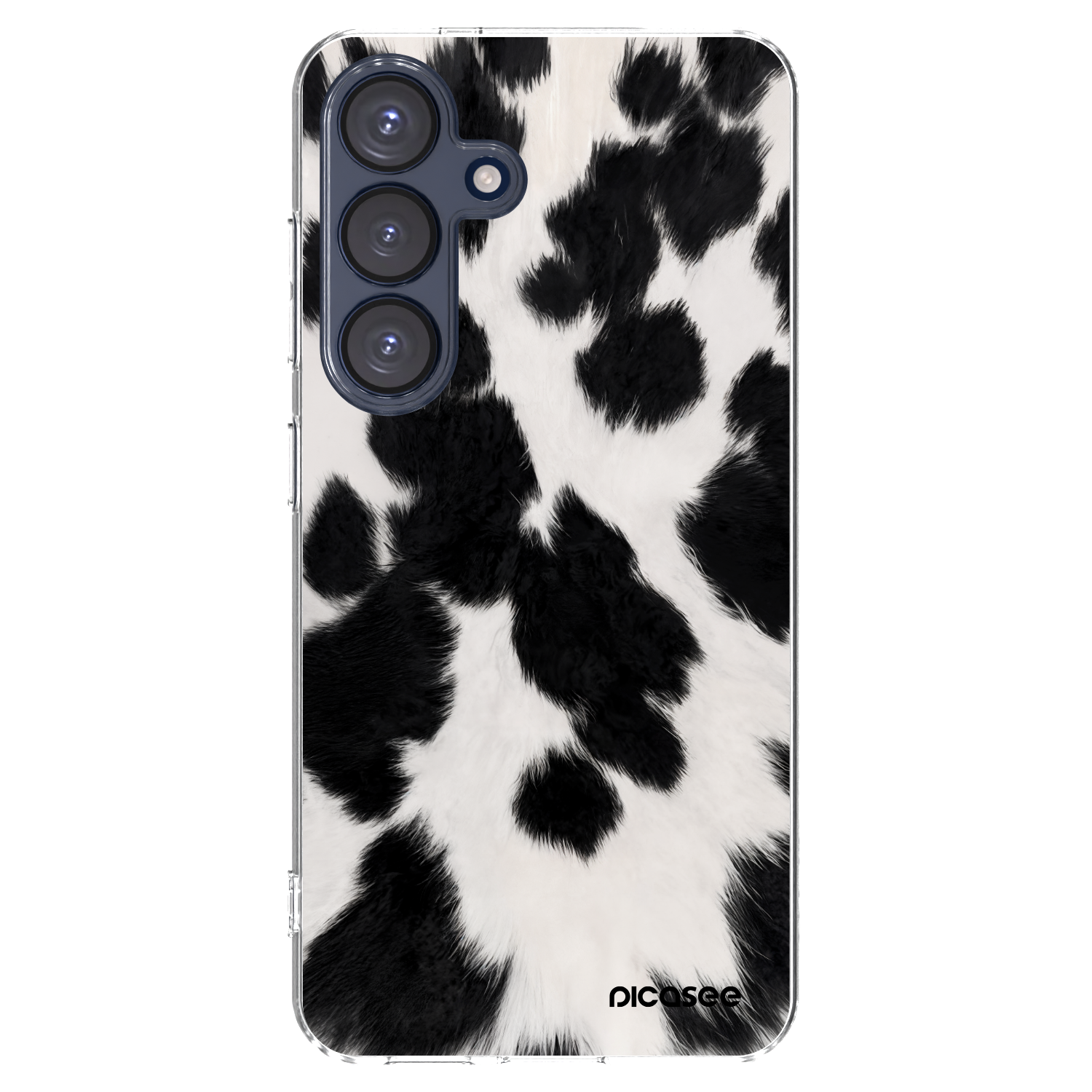 Picasee silikonový průhledný obal pro Samsung Galaxy S25 5G - Black Moo